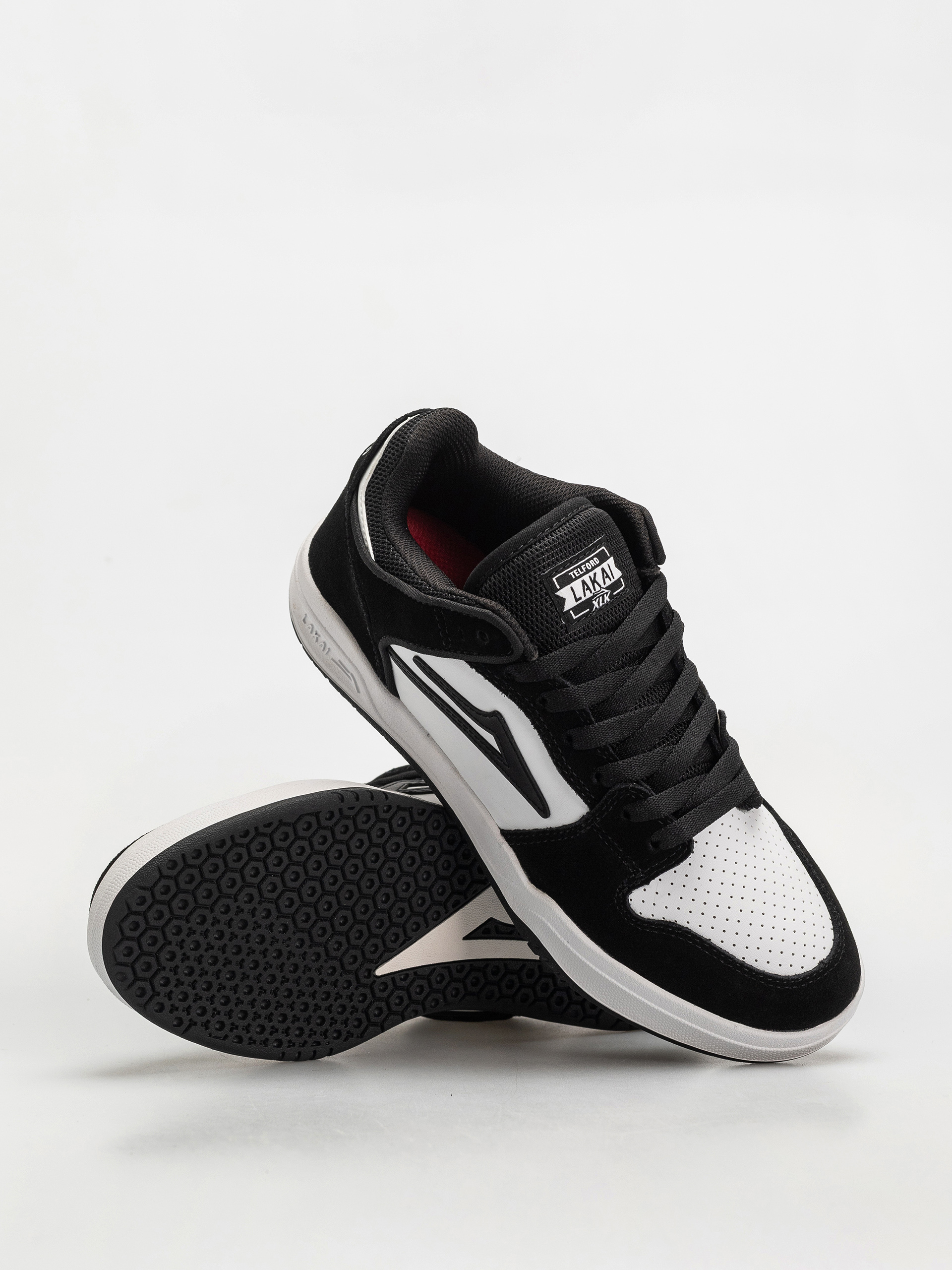 Pantofi Lakai Telford Low (black/white leather)