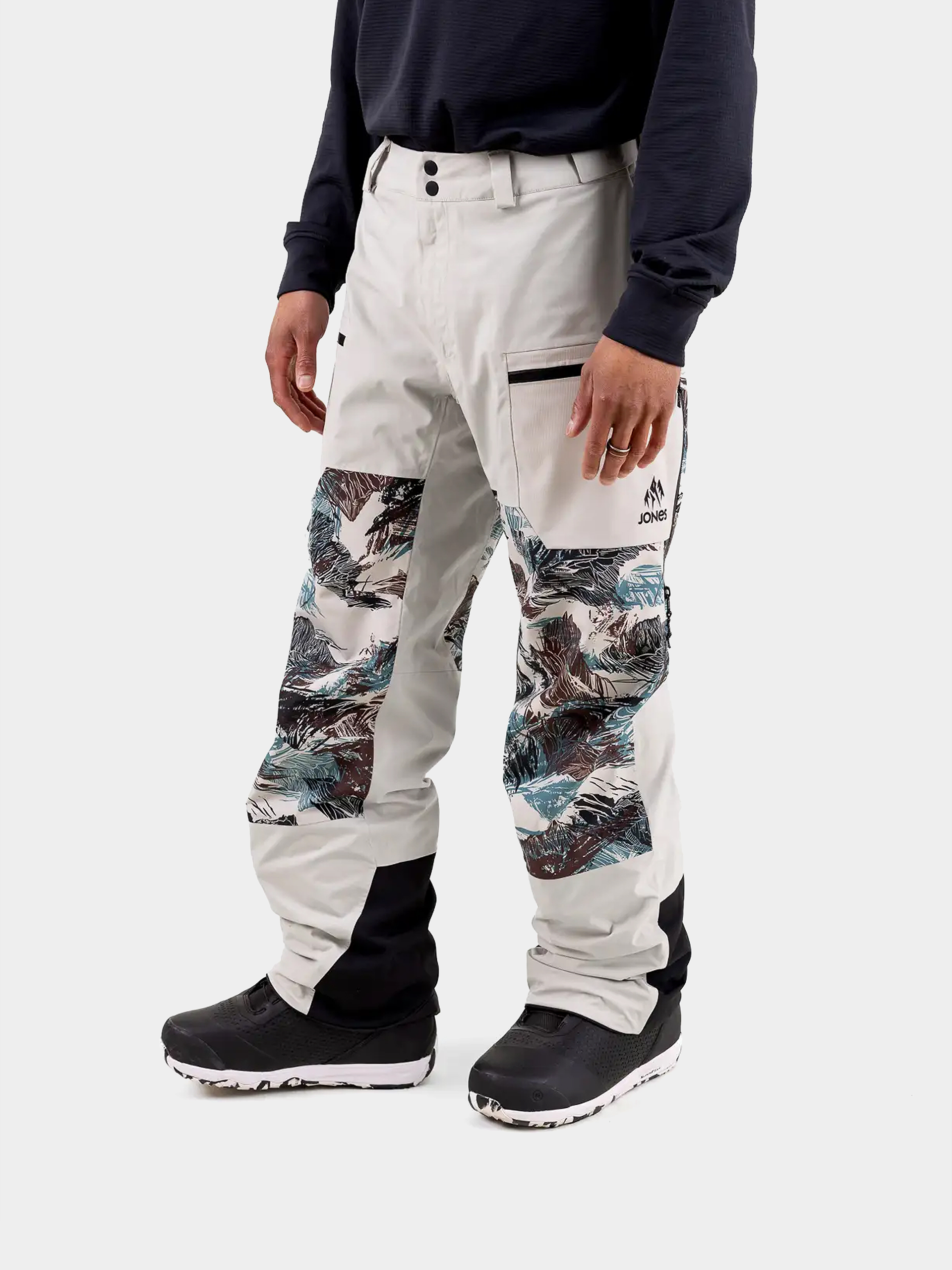 Pentru bărbați Pantaloni pentru snowboard Jones Snowboards Mtn Surf Rec (smoke gray)