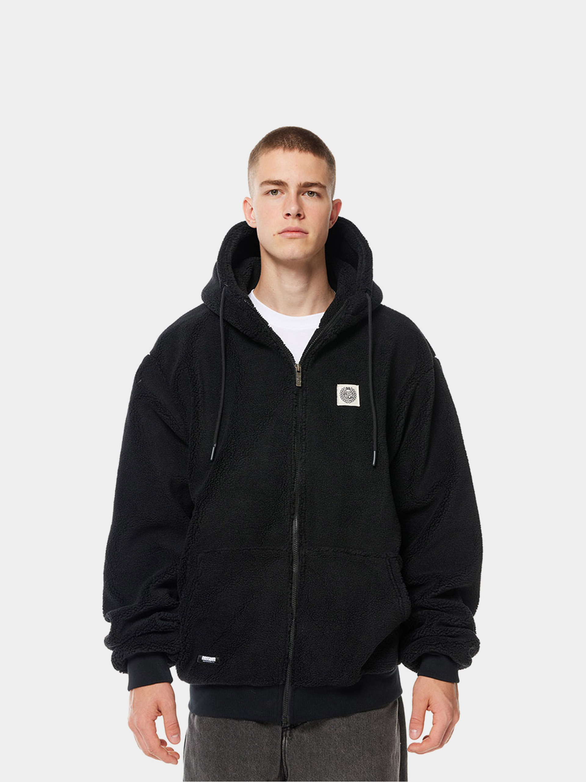 Geacă MassDnm Patch Teddy Zip Hoody (grey)