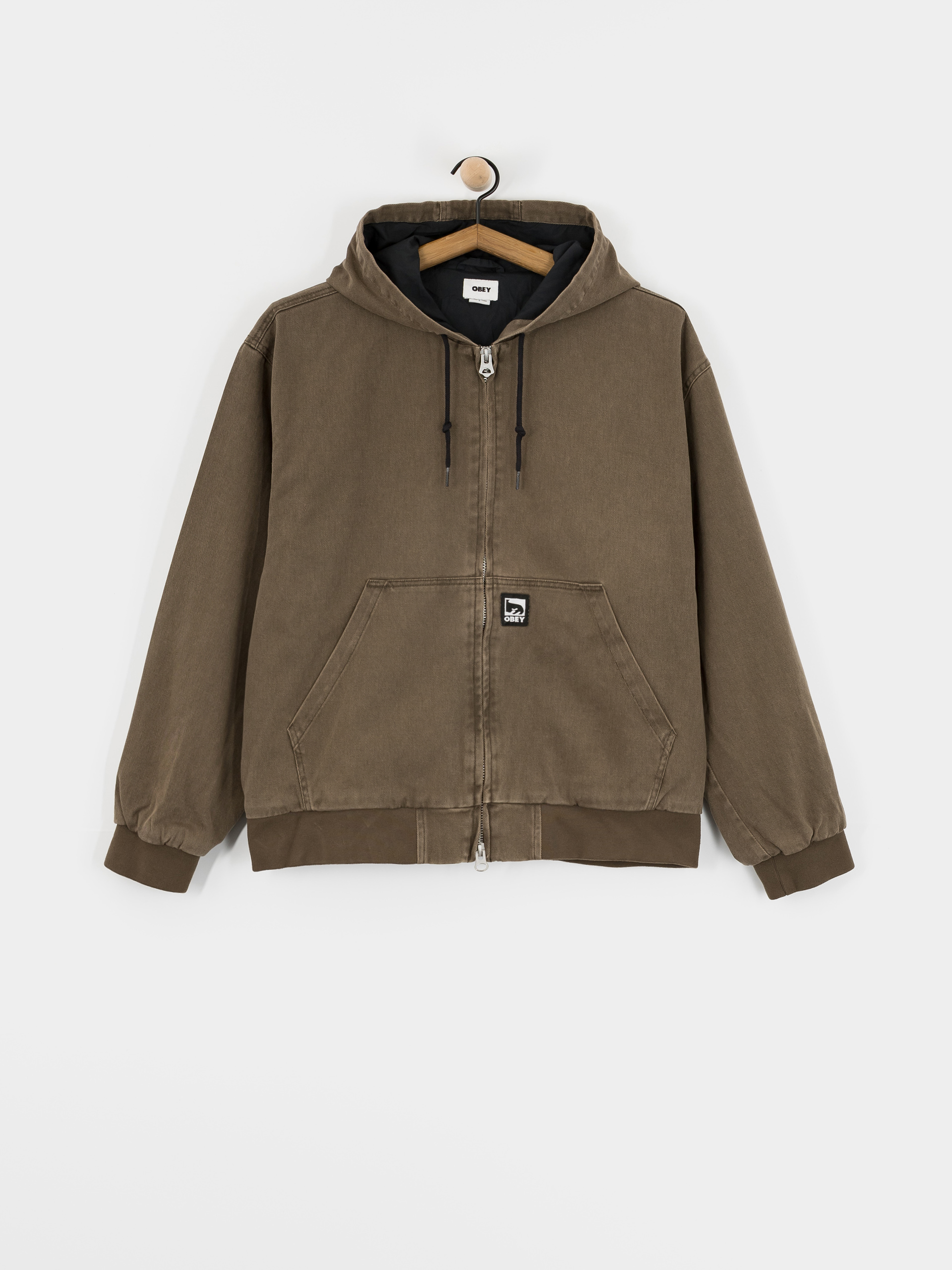 Geacă OBEY Obey Glen Zip Up (wren faded wash)