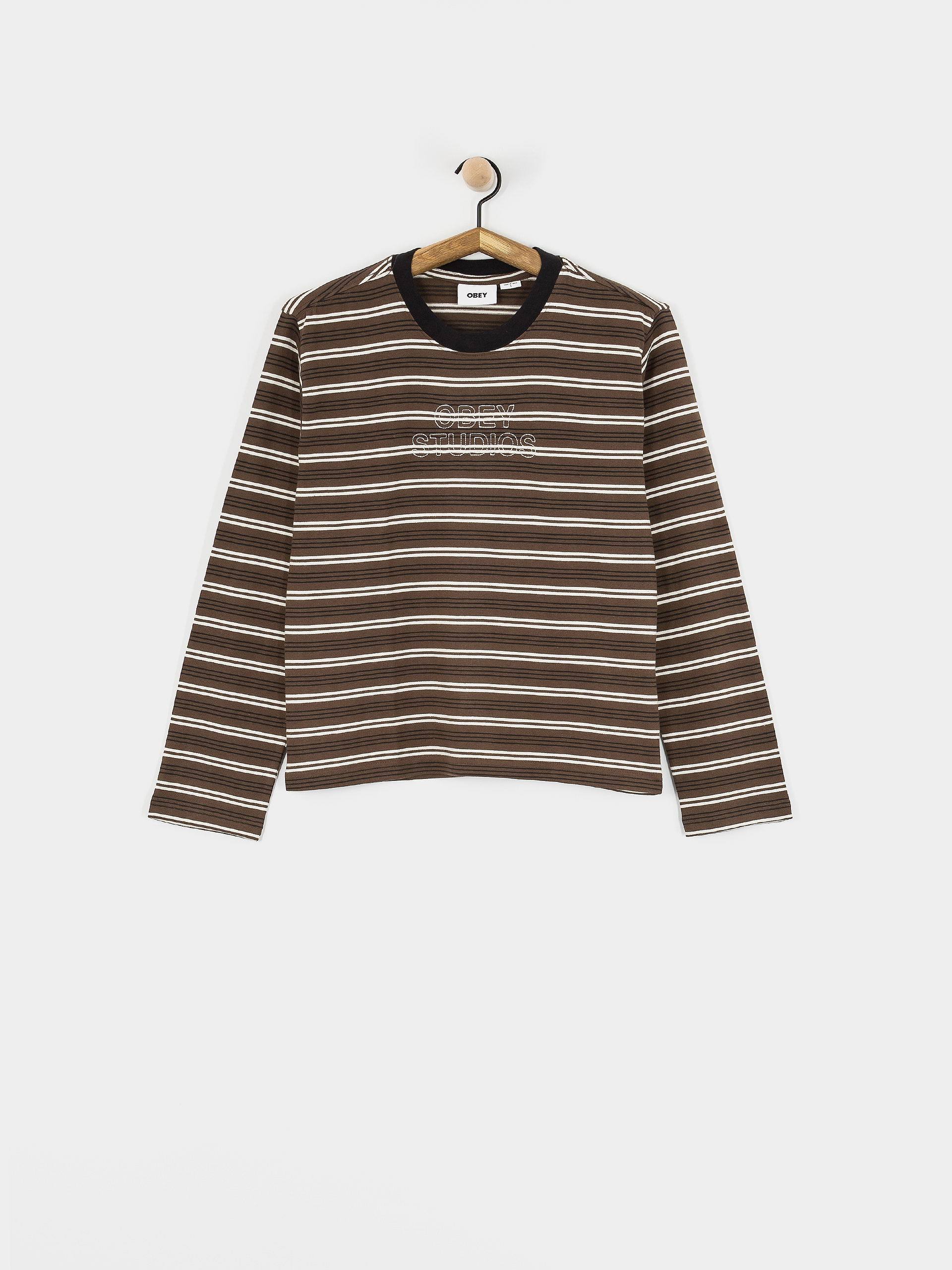Longsleeve OBEY Louie Stripe Wmn (mushroom multi)