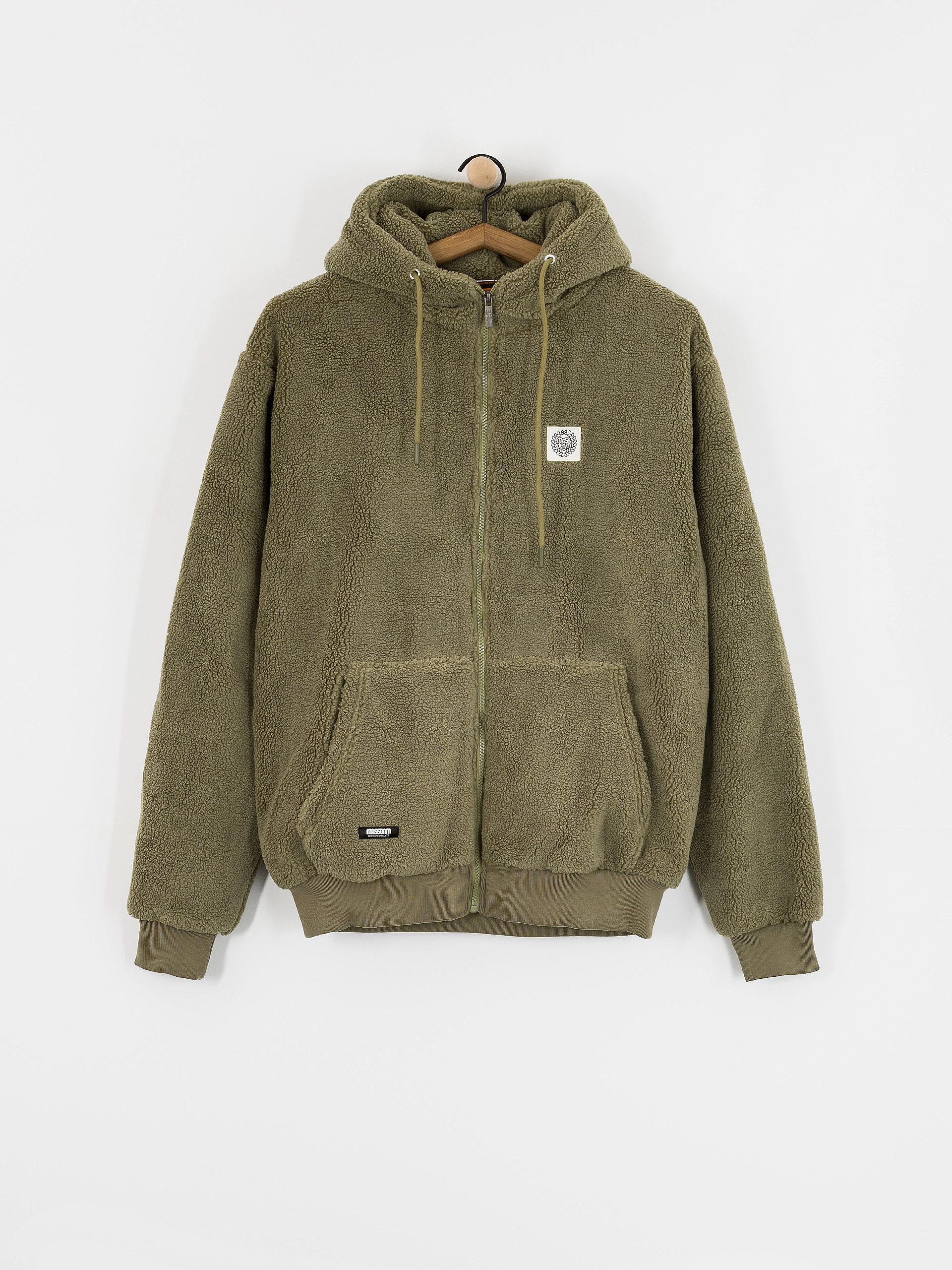 Geacu0103 MassDnm Patch Teddy Zip Hoody (olive)