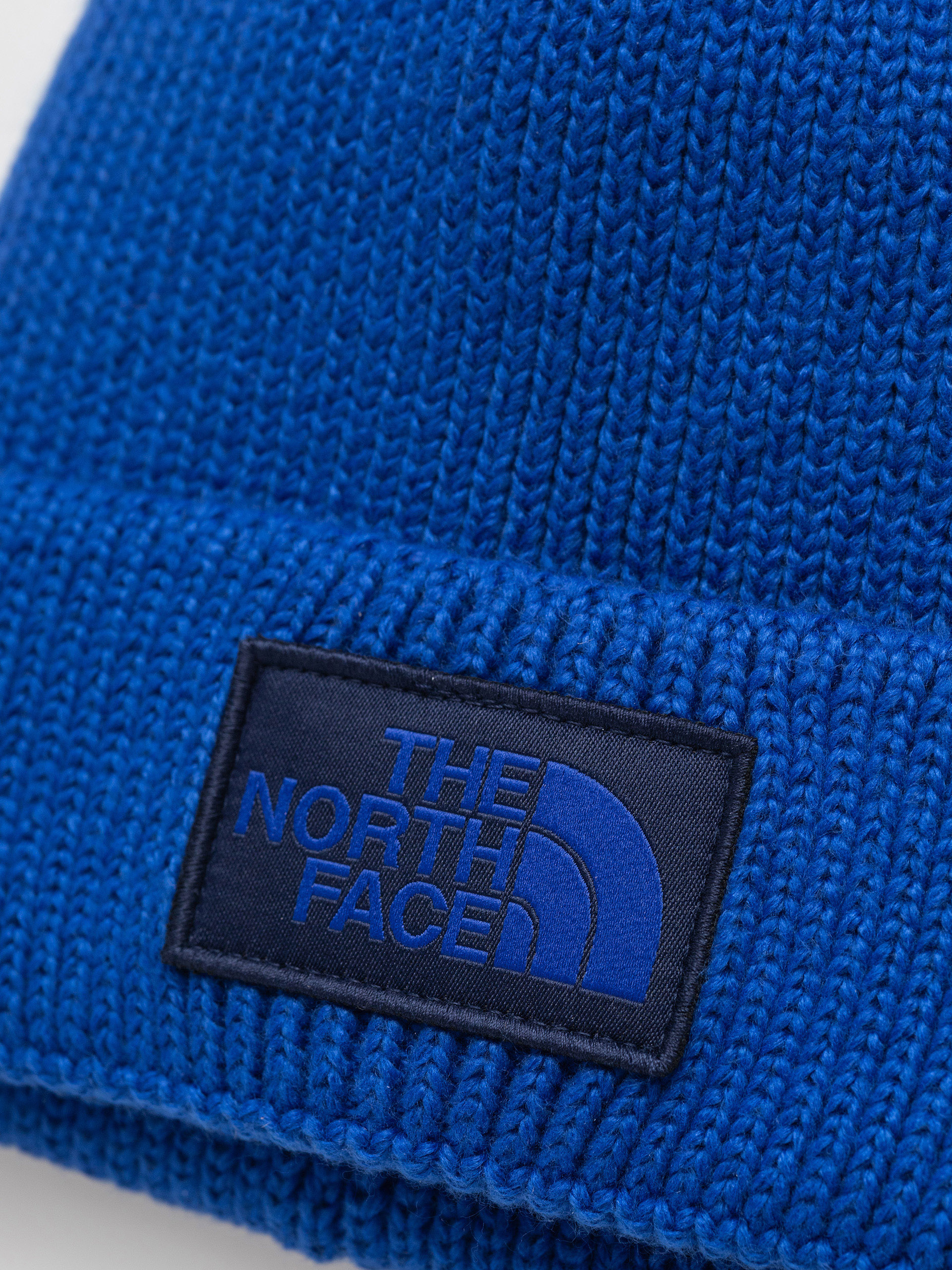 Căciulă The North Face Tnf Logo Box Cuffed (tnf blue/tnf blue)