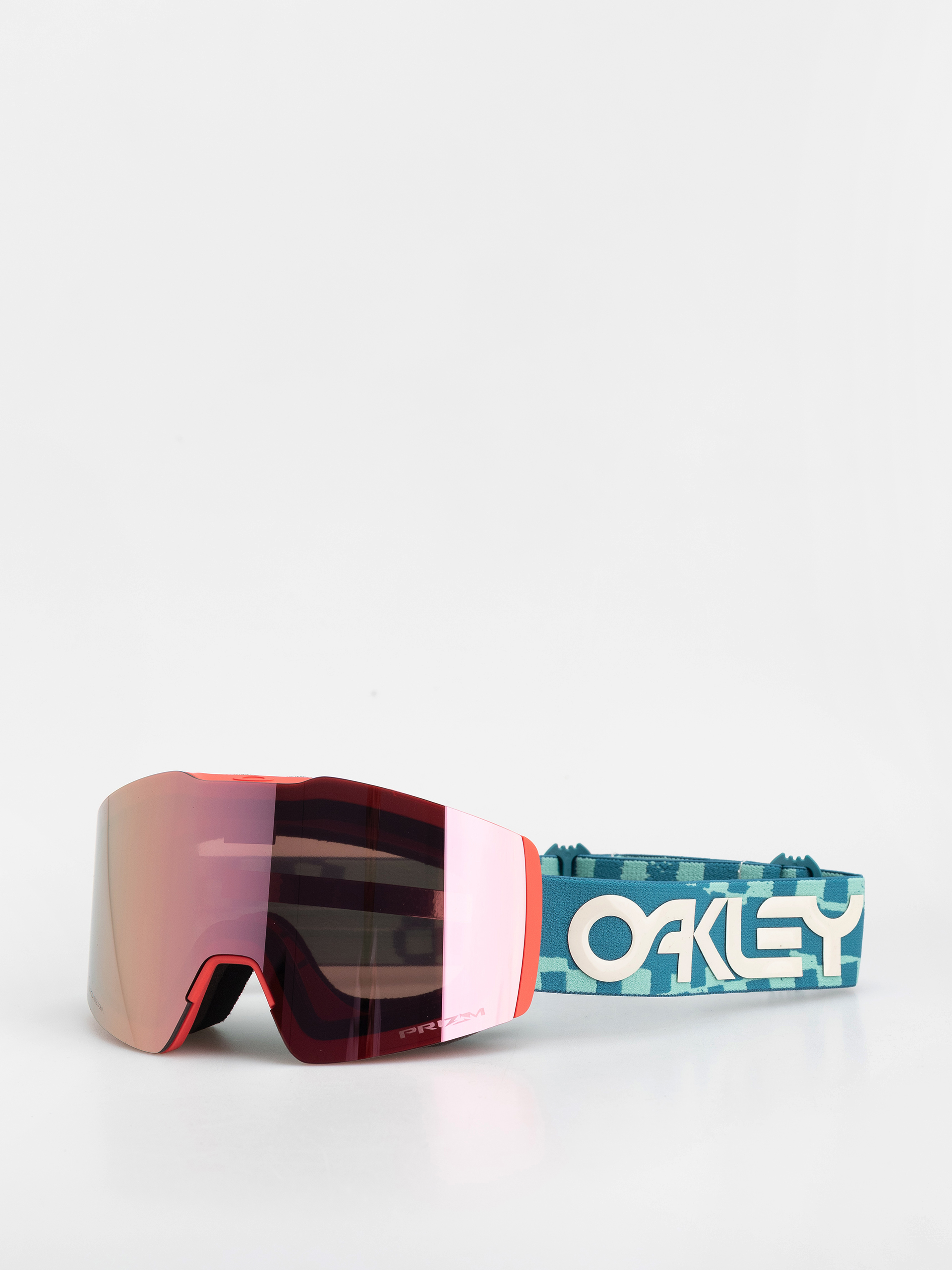 Ochelari pentru snowboard Oakley Fall Line M (pacific chex/prizm snow rose gold iridium)