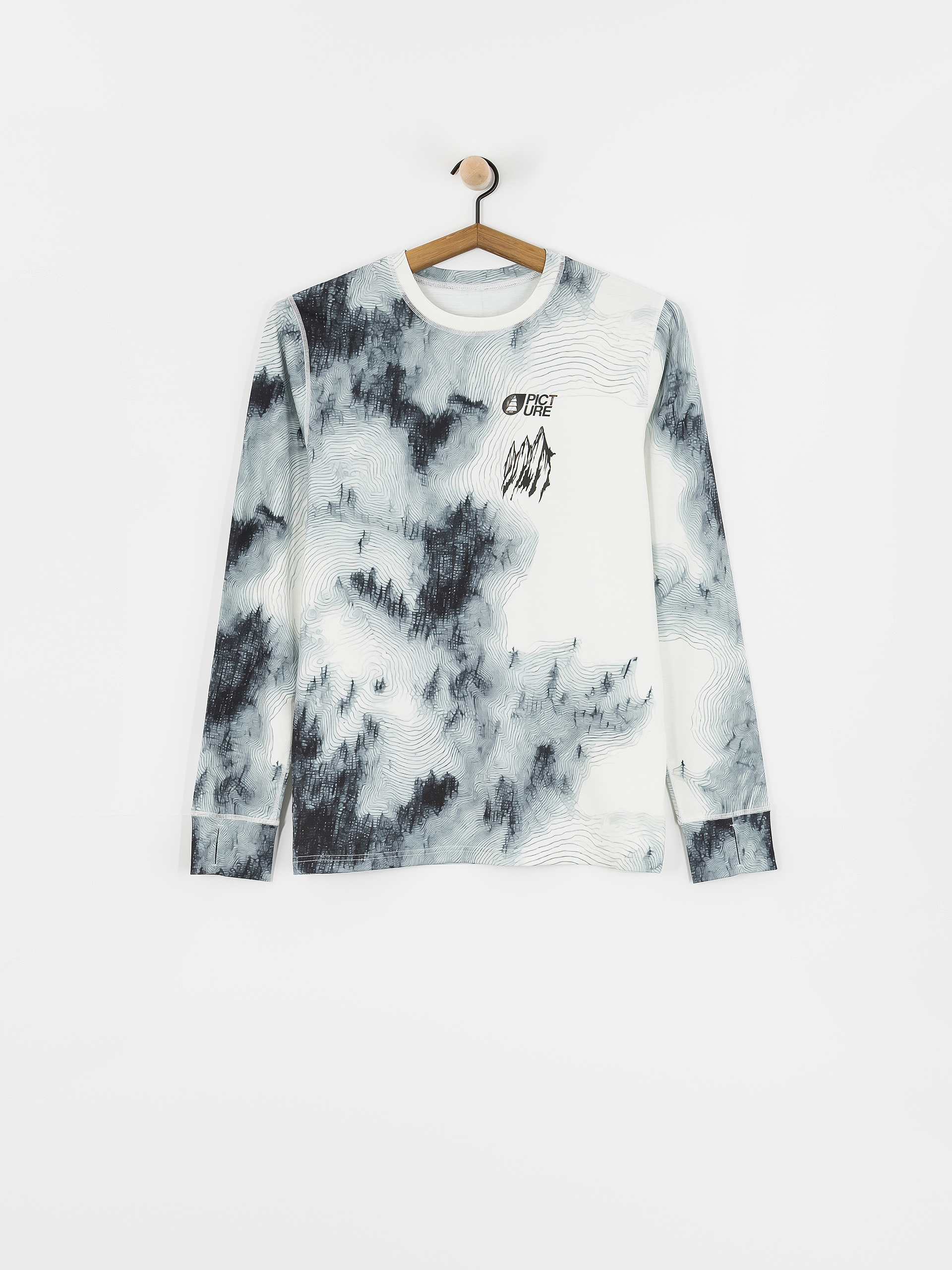 Tricou termic Picture Lhotse Printed (snowy pine print)