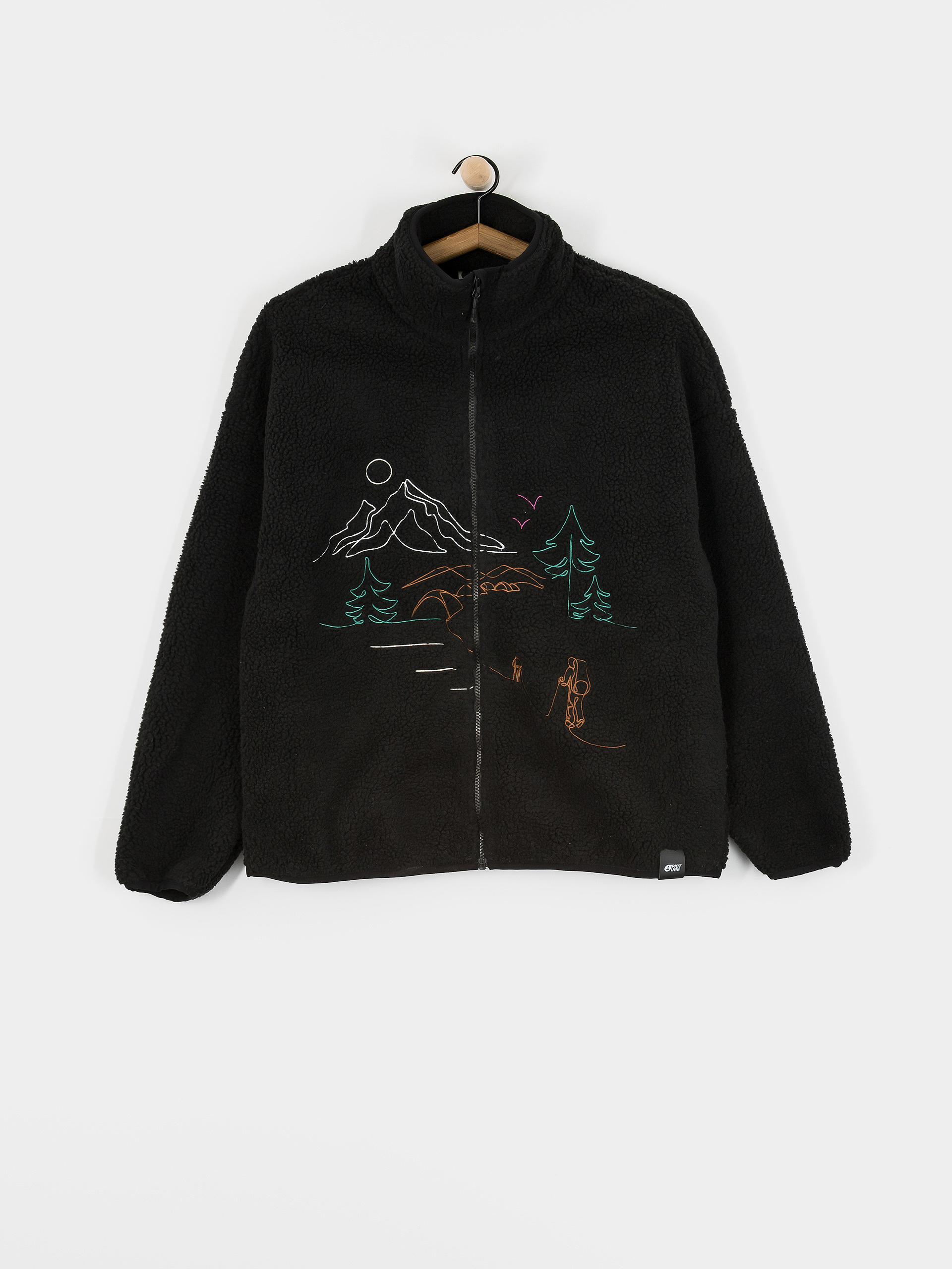 Pentru bărbați Hanorac din fleece Picture Hafdals Embro (black)