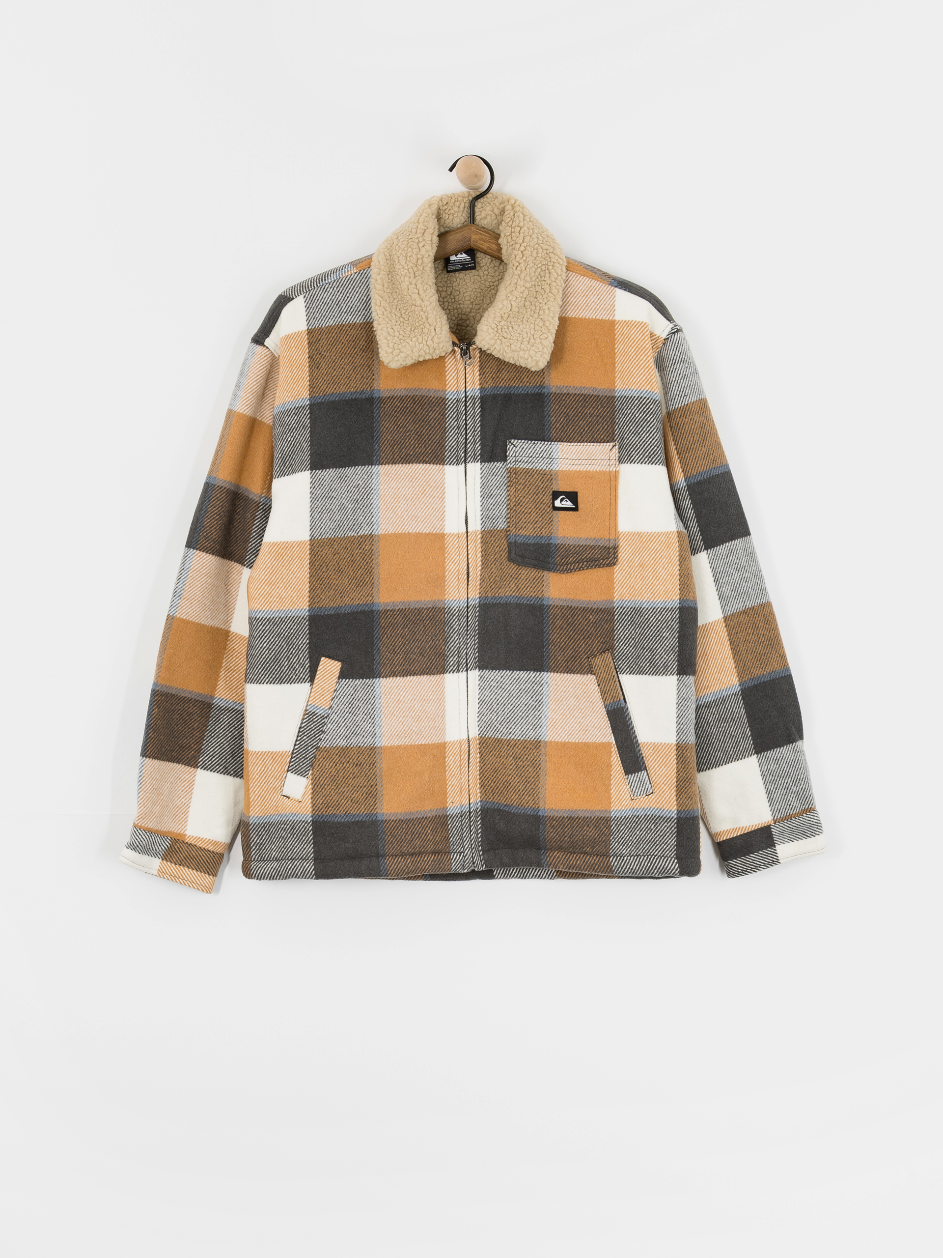 Geacă Quiksilver Dna Sherpa Harrington (almond motherfly check)