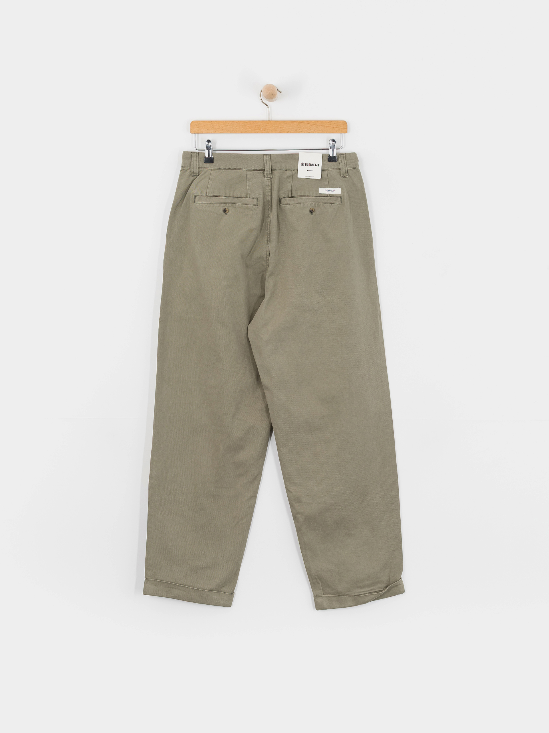 Pantaloni Element Big Pleated Chino (kalamata)