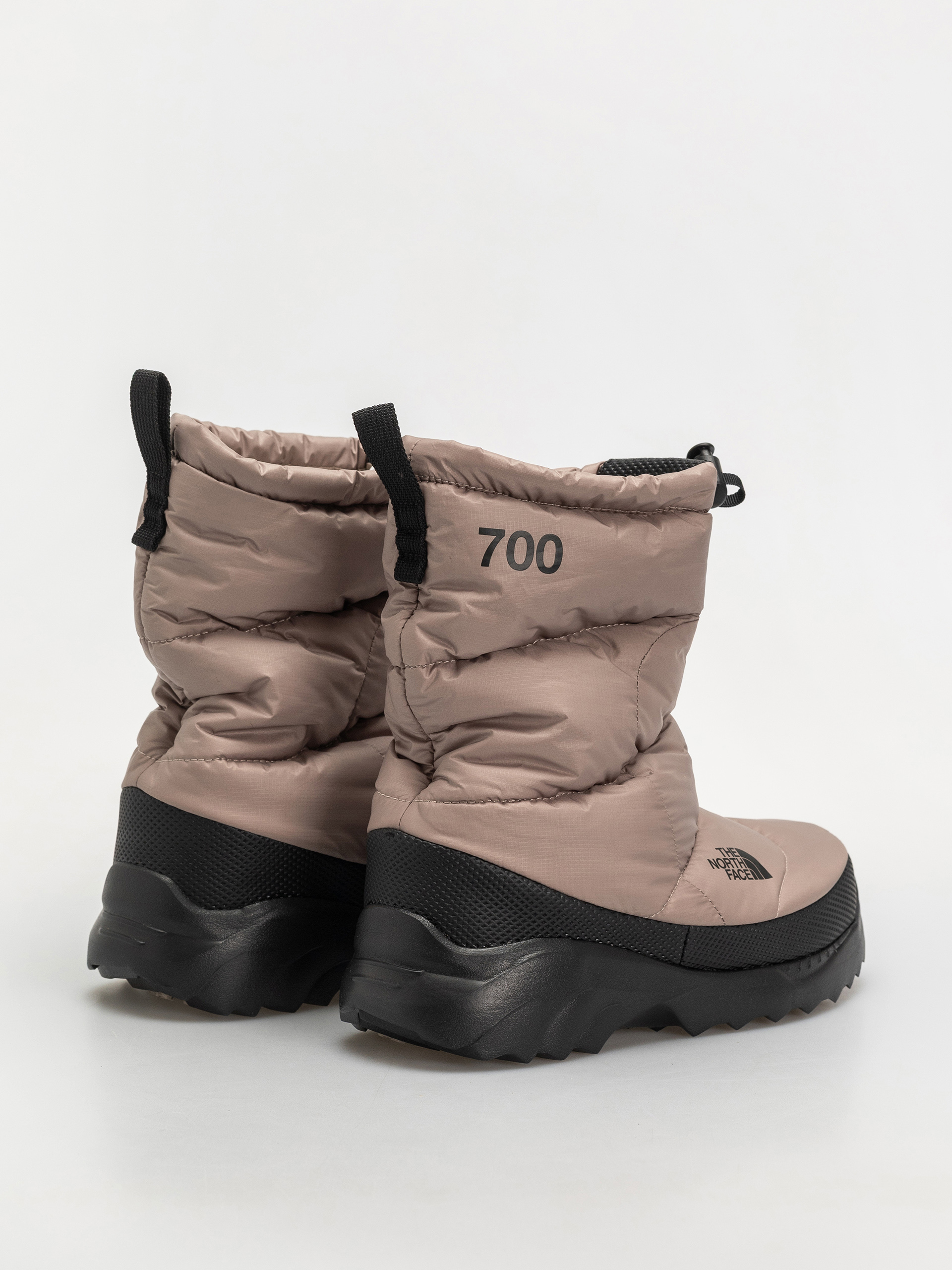 Pantofi The North Face Nuptse Traction Bootie (mushroom grey/tnf black)