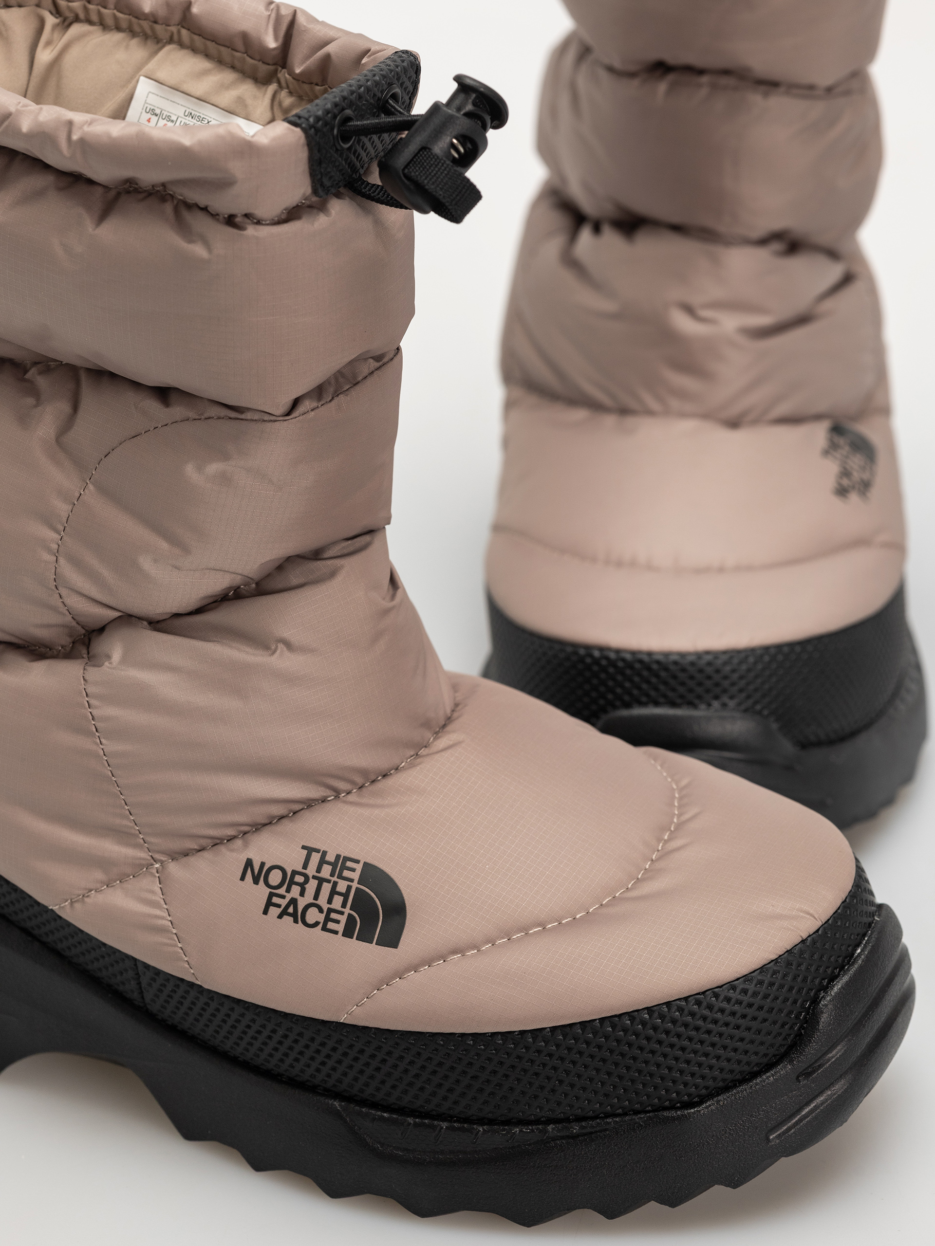 Pantofi The North Face Nuptse Traction Bootie (mushroom grey/tnf black)
