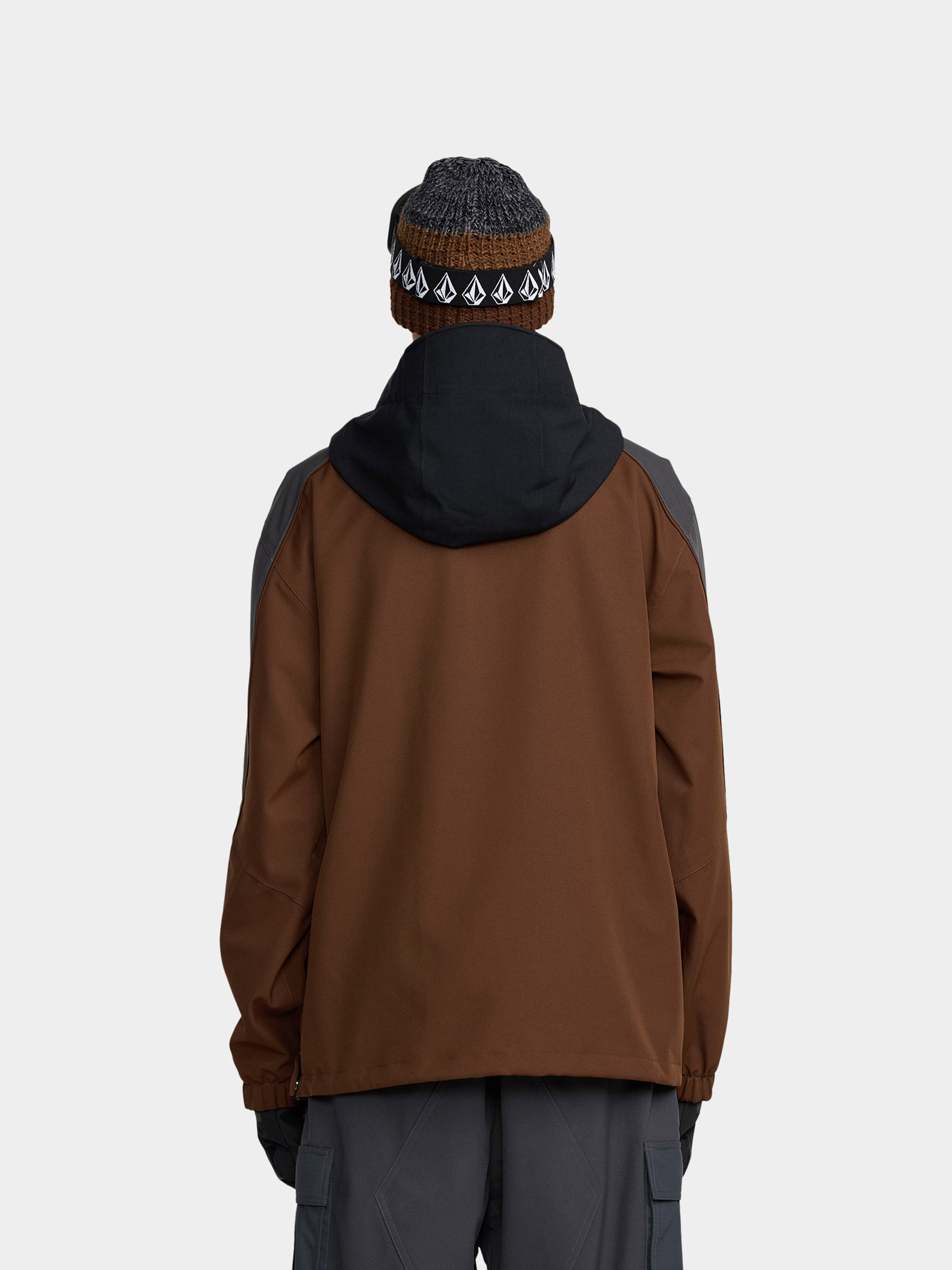Pentru bărbați Geacă de snowboard Volcom Brighton Pullover (brown)