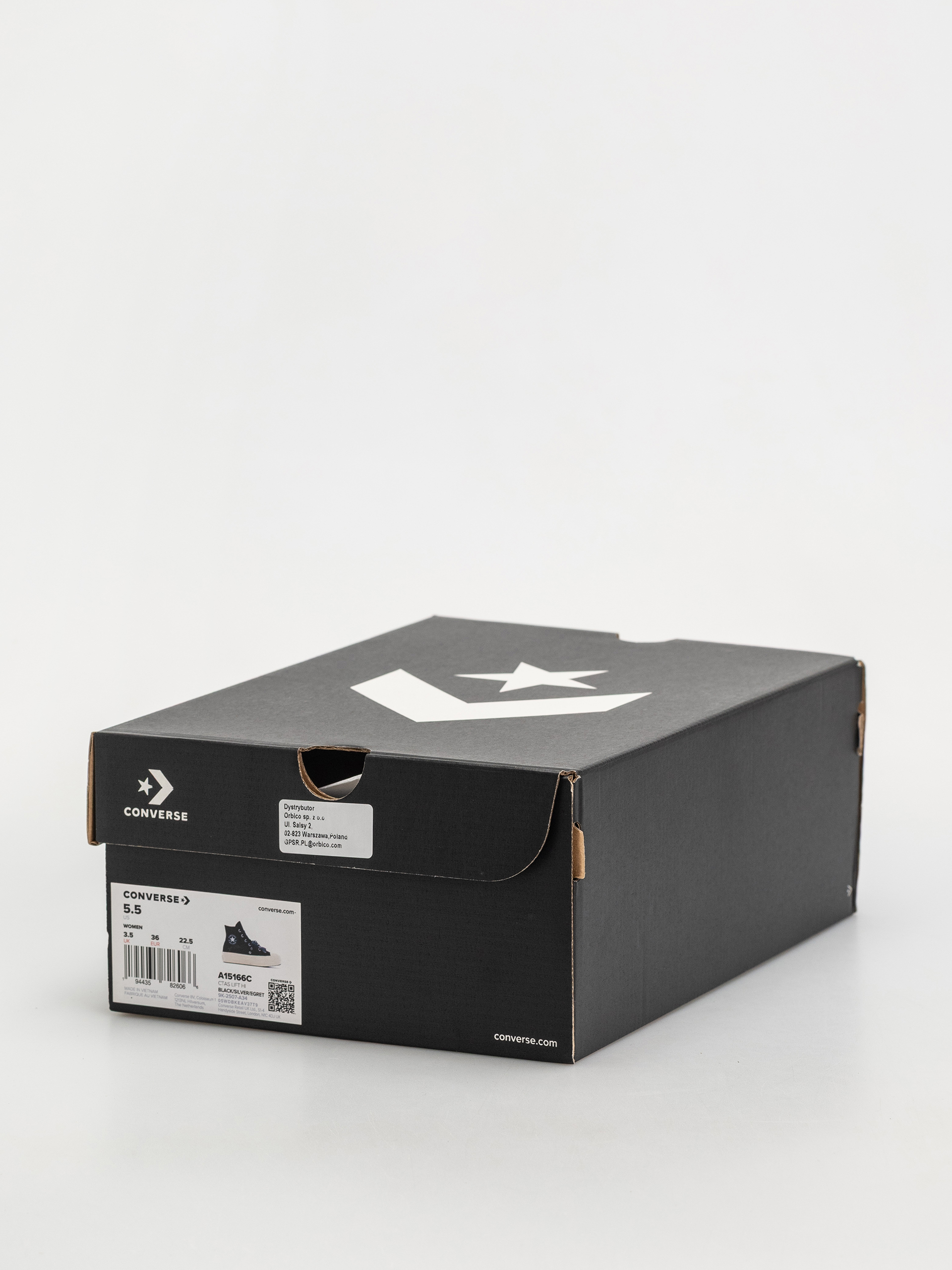 Teniși Converse Chuck Taylor All Star Lift Hi Wmn (black/silver/egret)