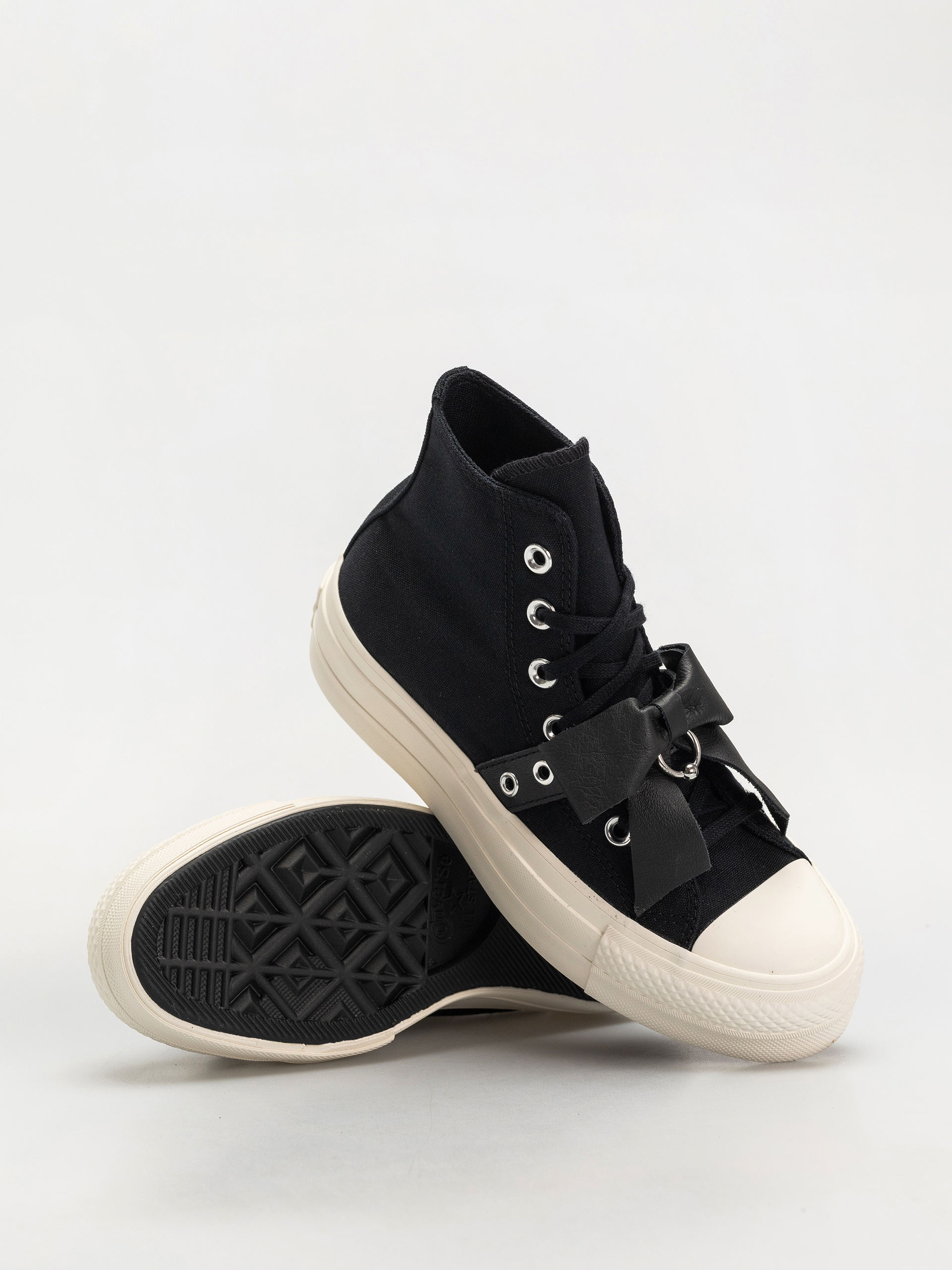 Teniși Converse Chuck Taylor All Star Lift Hi Wmn (black/silver/egret)
