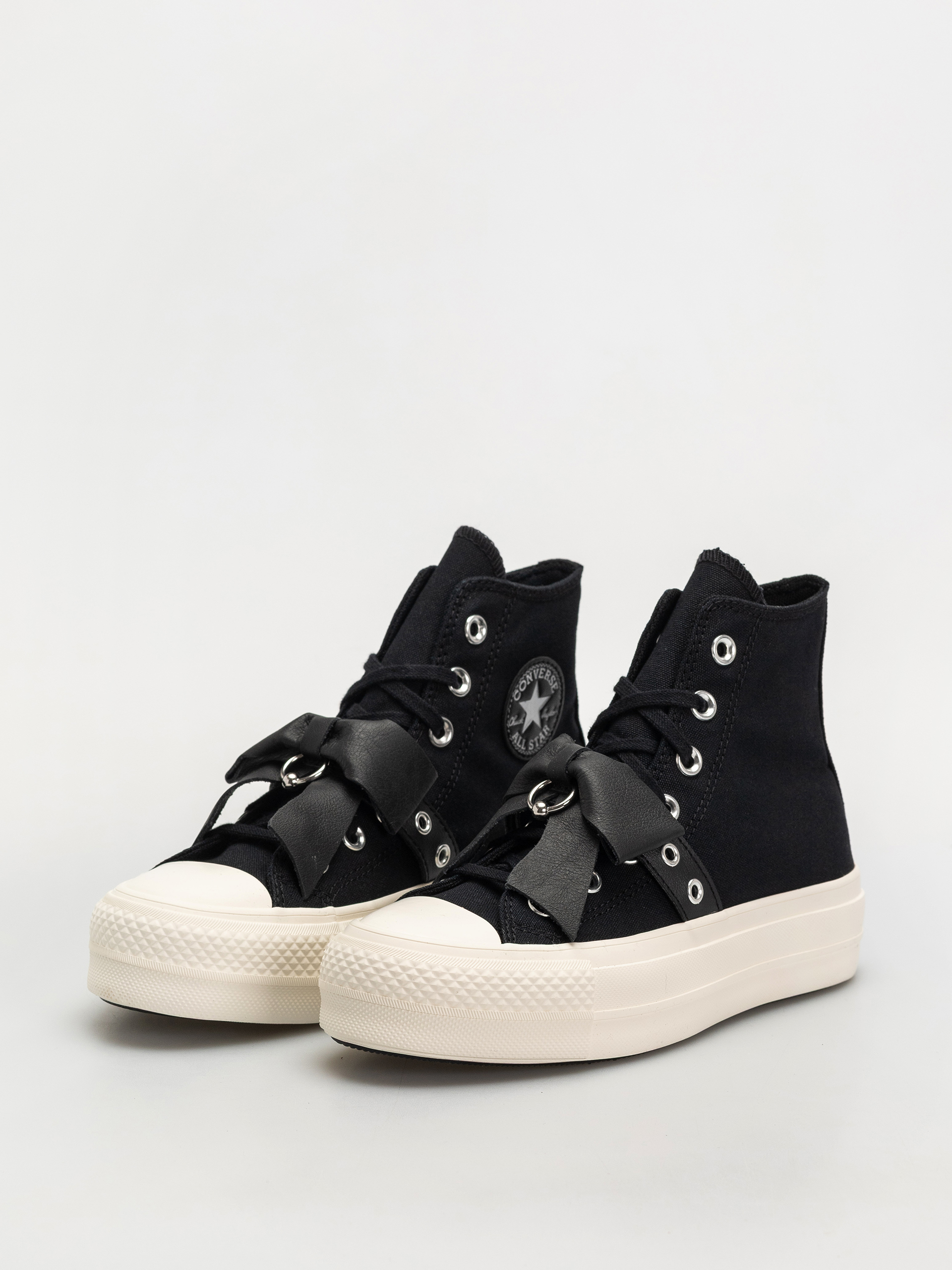 Teniși Converse Chuck Taylor All Star Lift Hi Wmn (black/silver/egret)