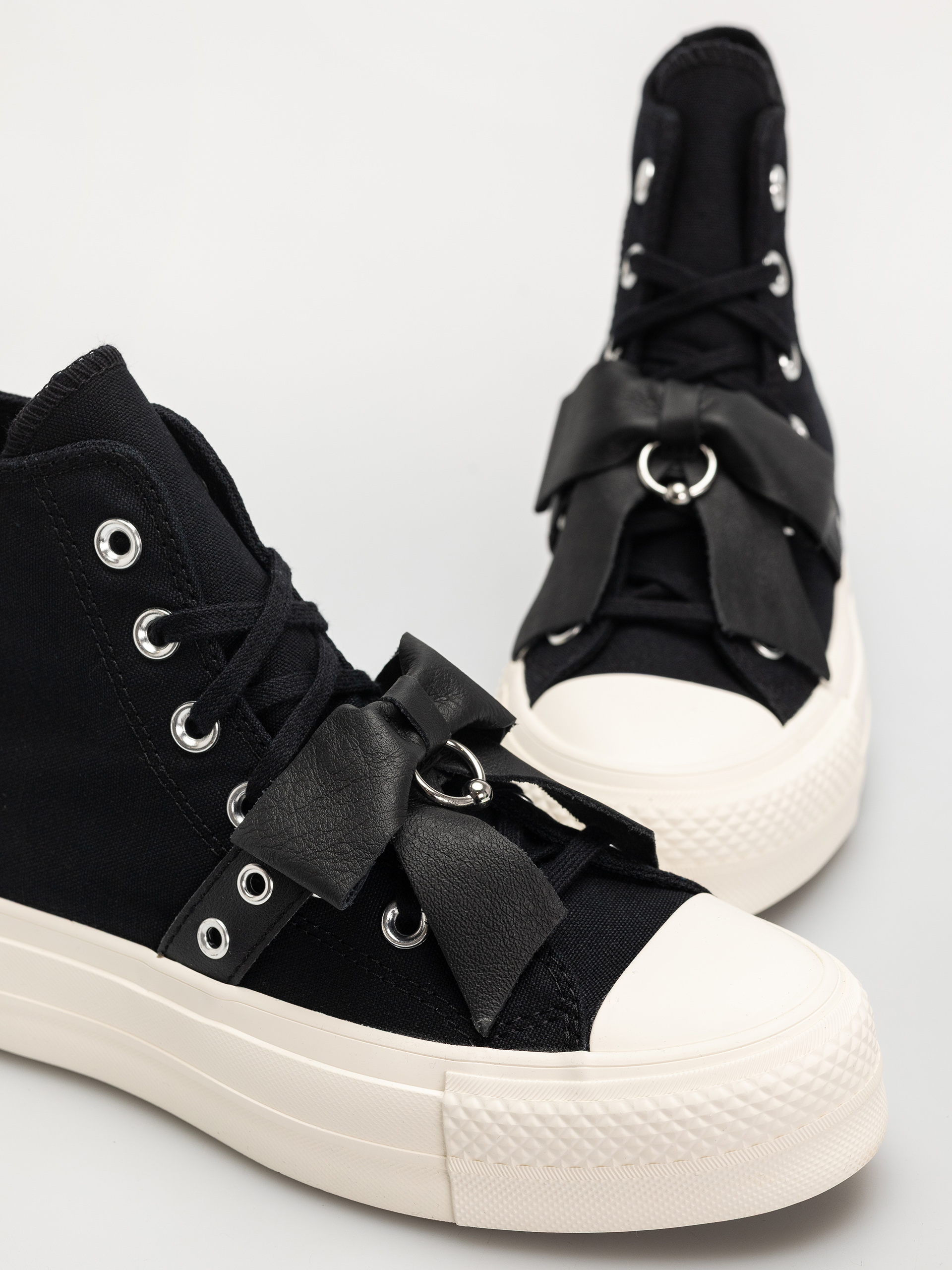 Teniși Converse Chuck Taylor All Star Lift Hi Wmn (black/silver/egret)
