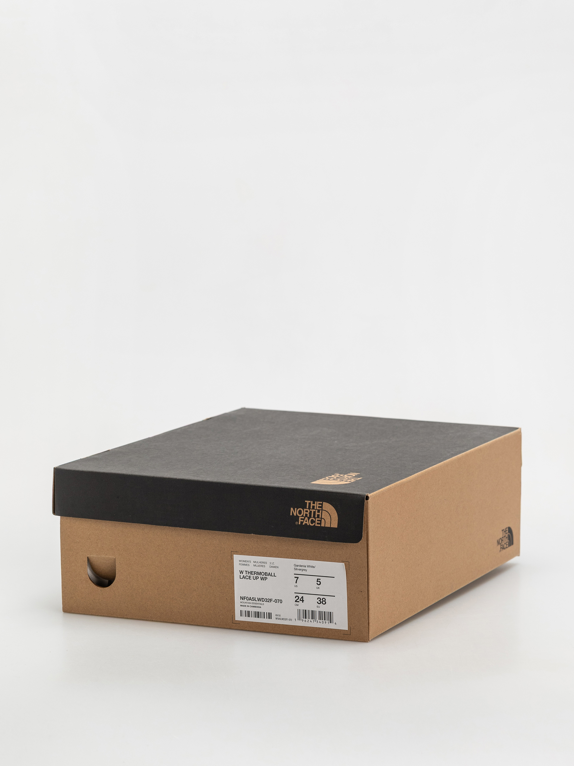 Pantofi The North Face Thermoball Lace Up Wp Wmn (gardenia white/silvergrey)