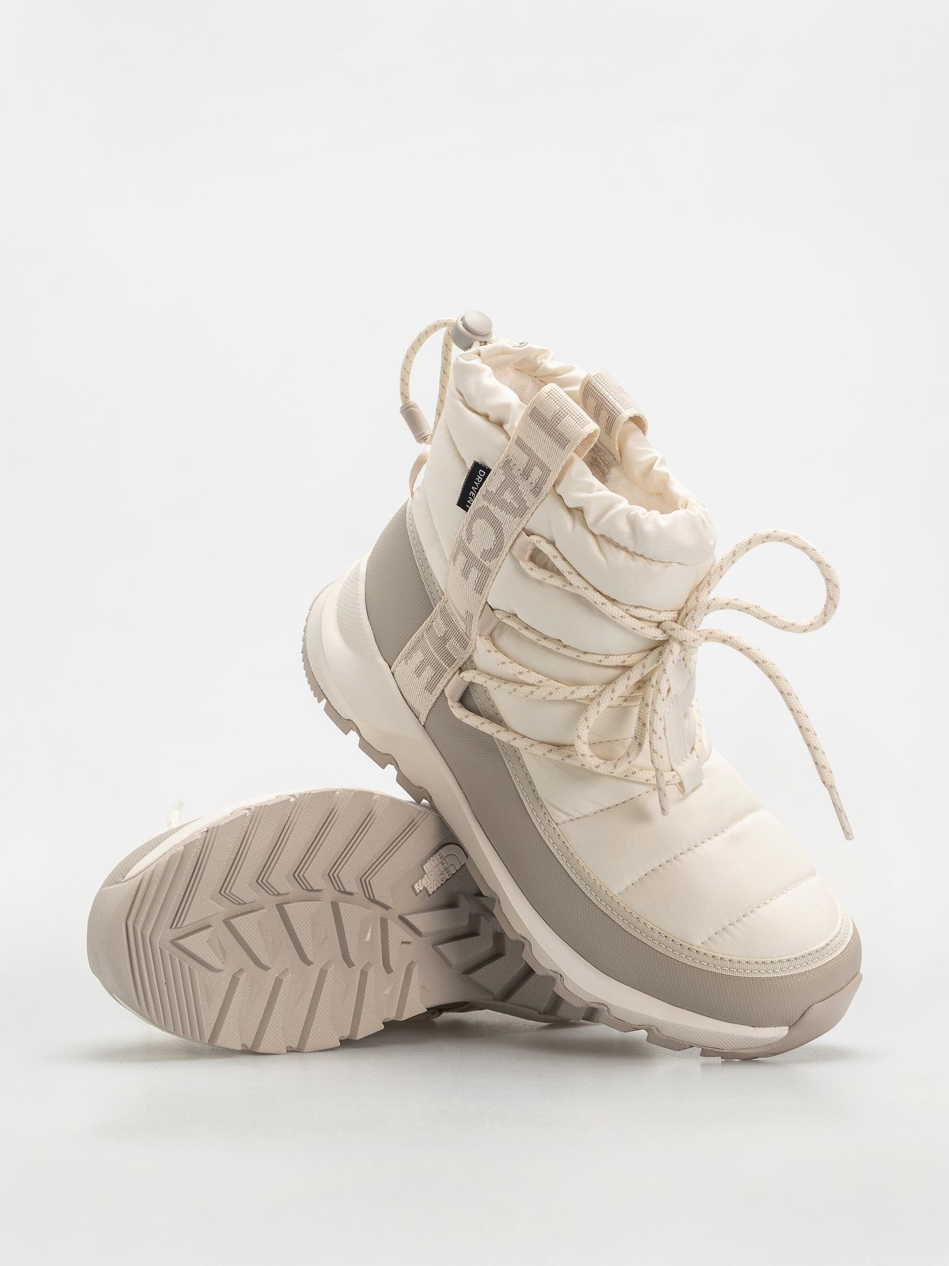 Pantofi The North Face Thermoball Lace Up Wp Wmn (gardenia white/silvergrey)