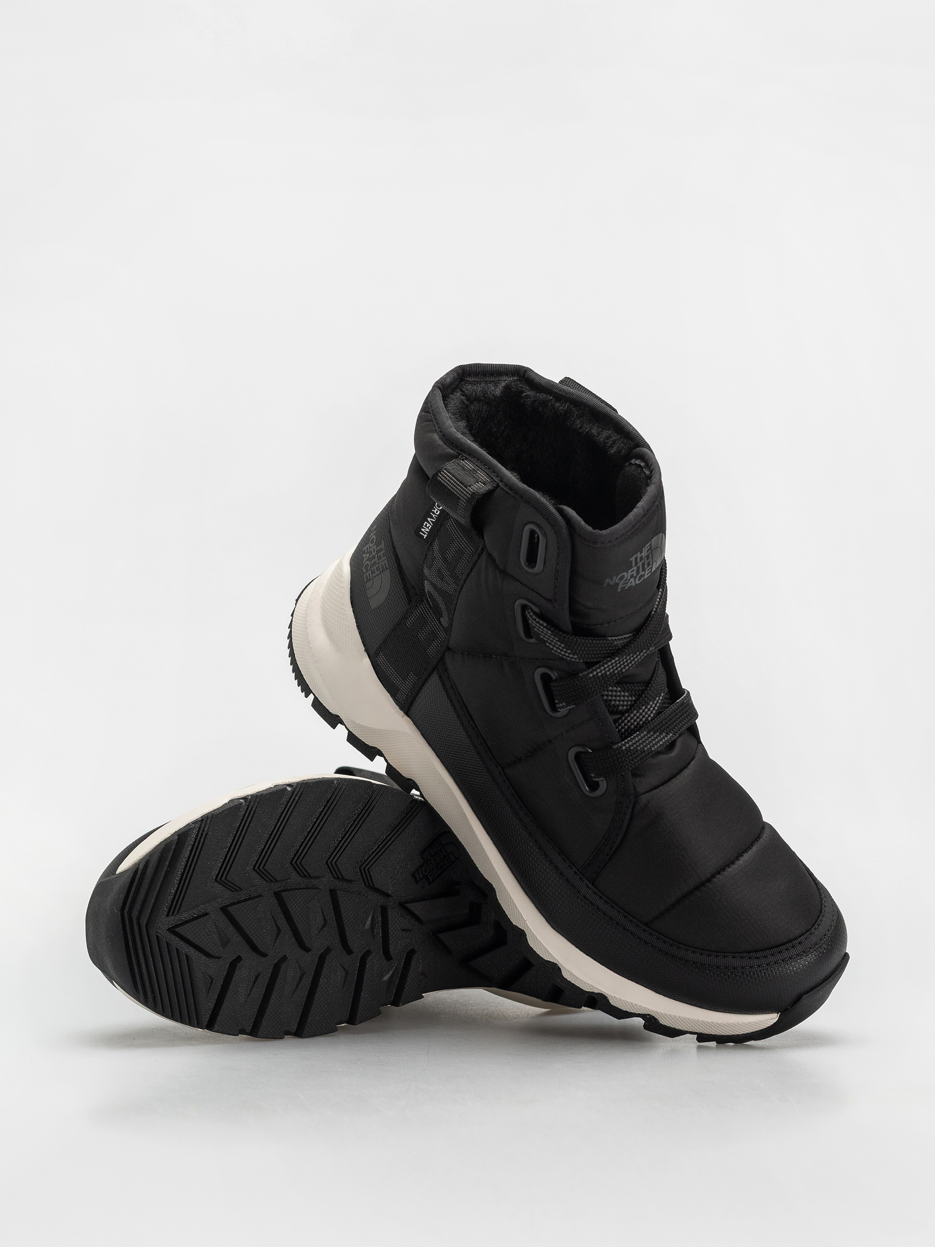 Pantofi The North Face Thermoball Lace Up Luxe Wp Wmn (tnf black/asphalt grey)
