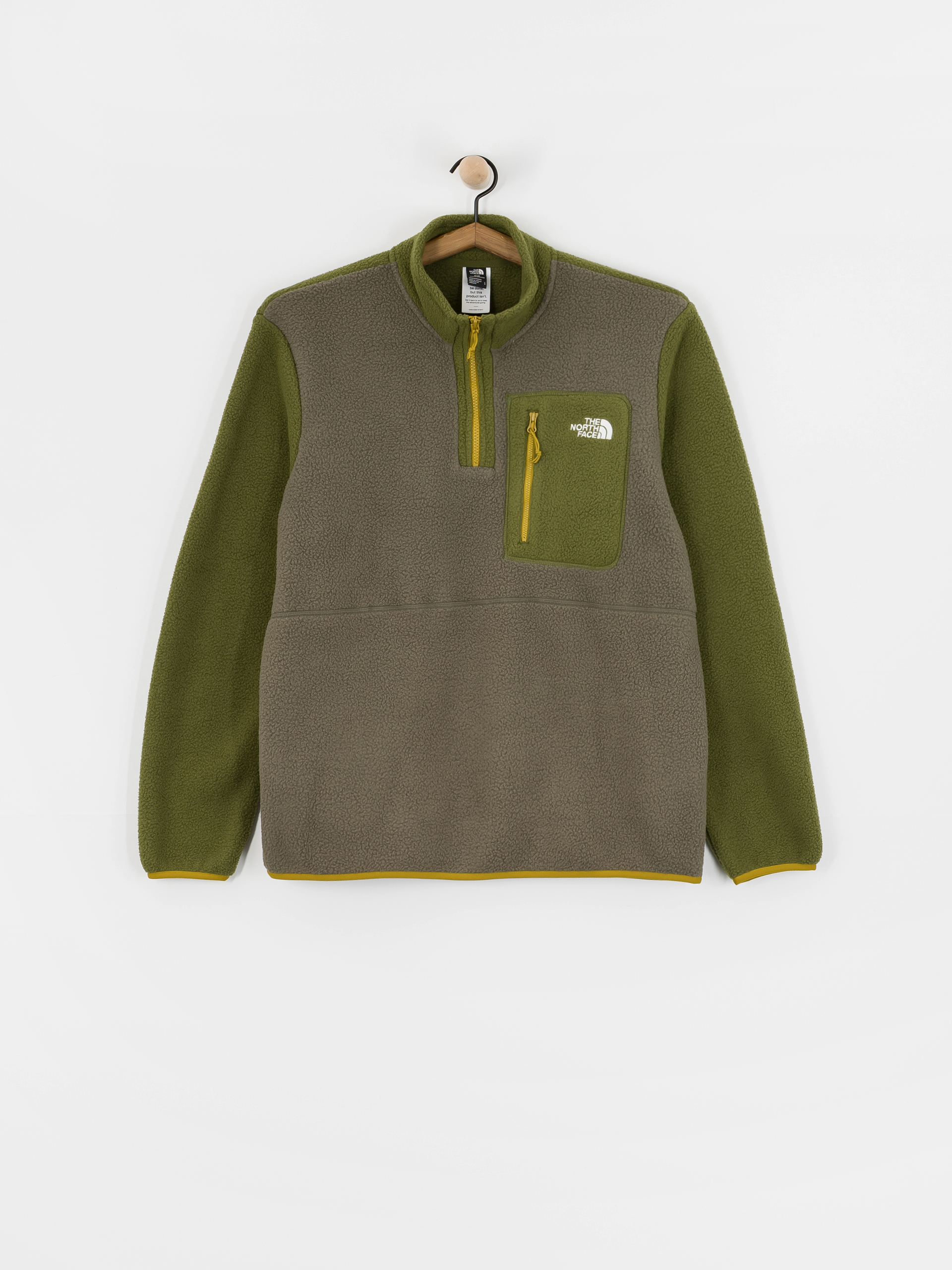 Pentru bărbați Hanorac din fleece The North Face Yumiori 1/4 Zip (new taupe green/woodlan)