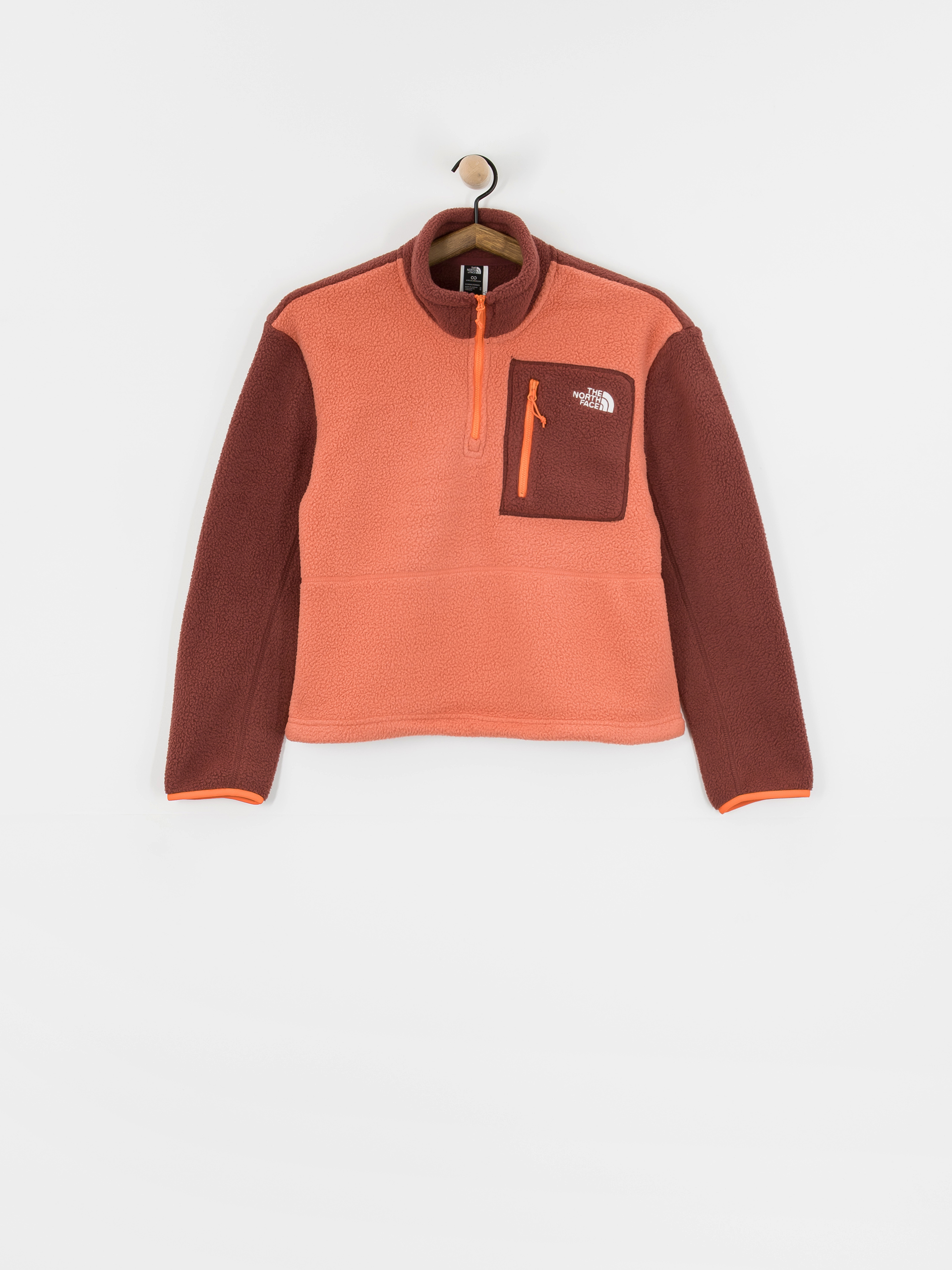 Pentru bărbați Hanorac din fleece The North Face Yumiori 1/4 Zip (mars dust/sumac/solar f)