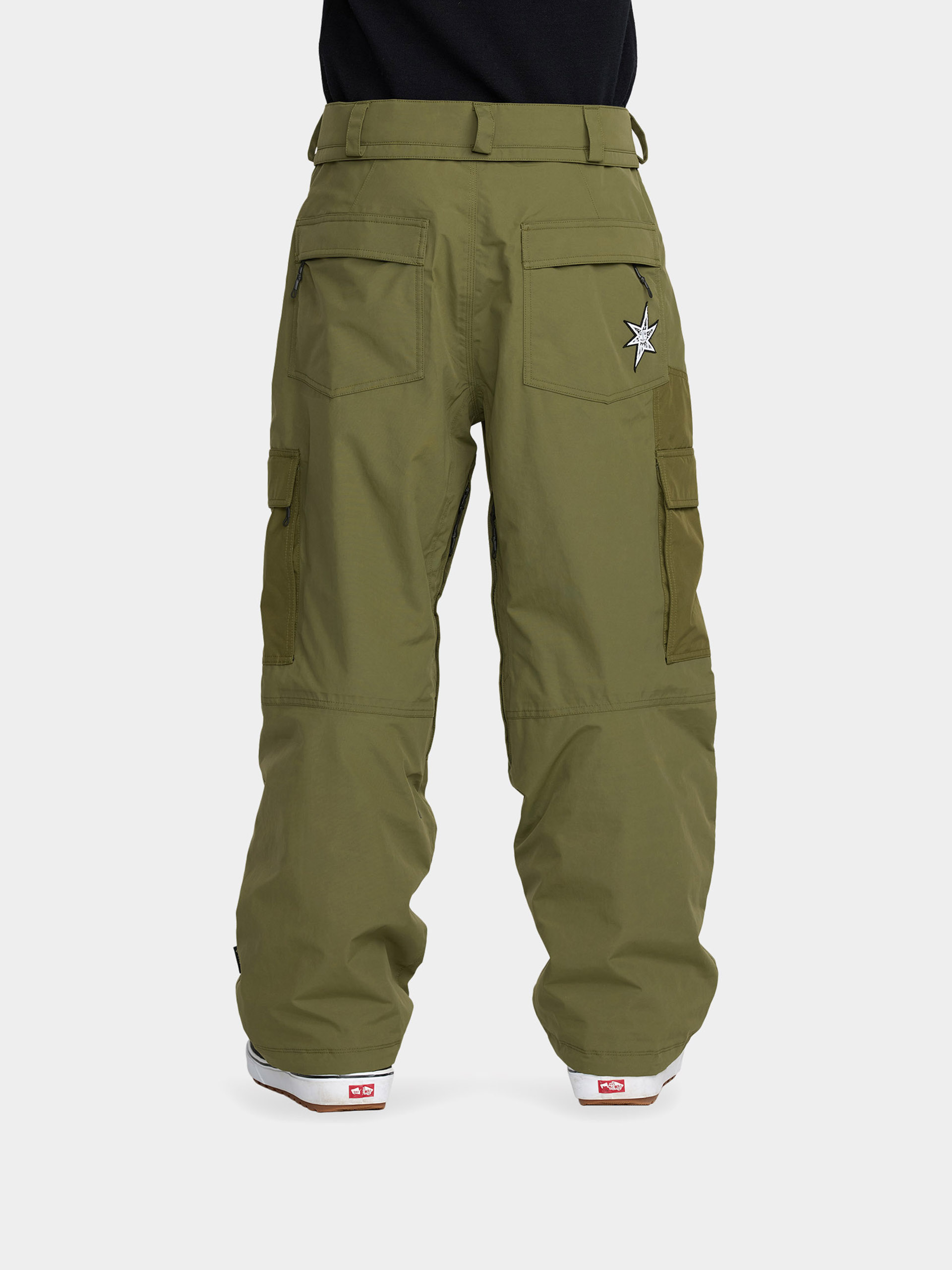 Pentru bărbați Pantaloni pentru snowboard Volcom Longo Gore Tex (dark olive)