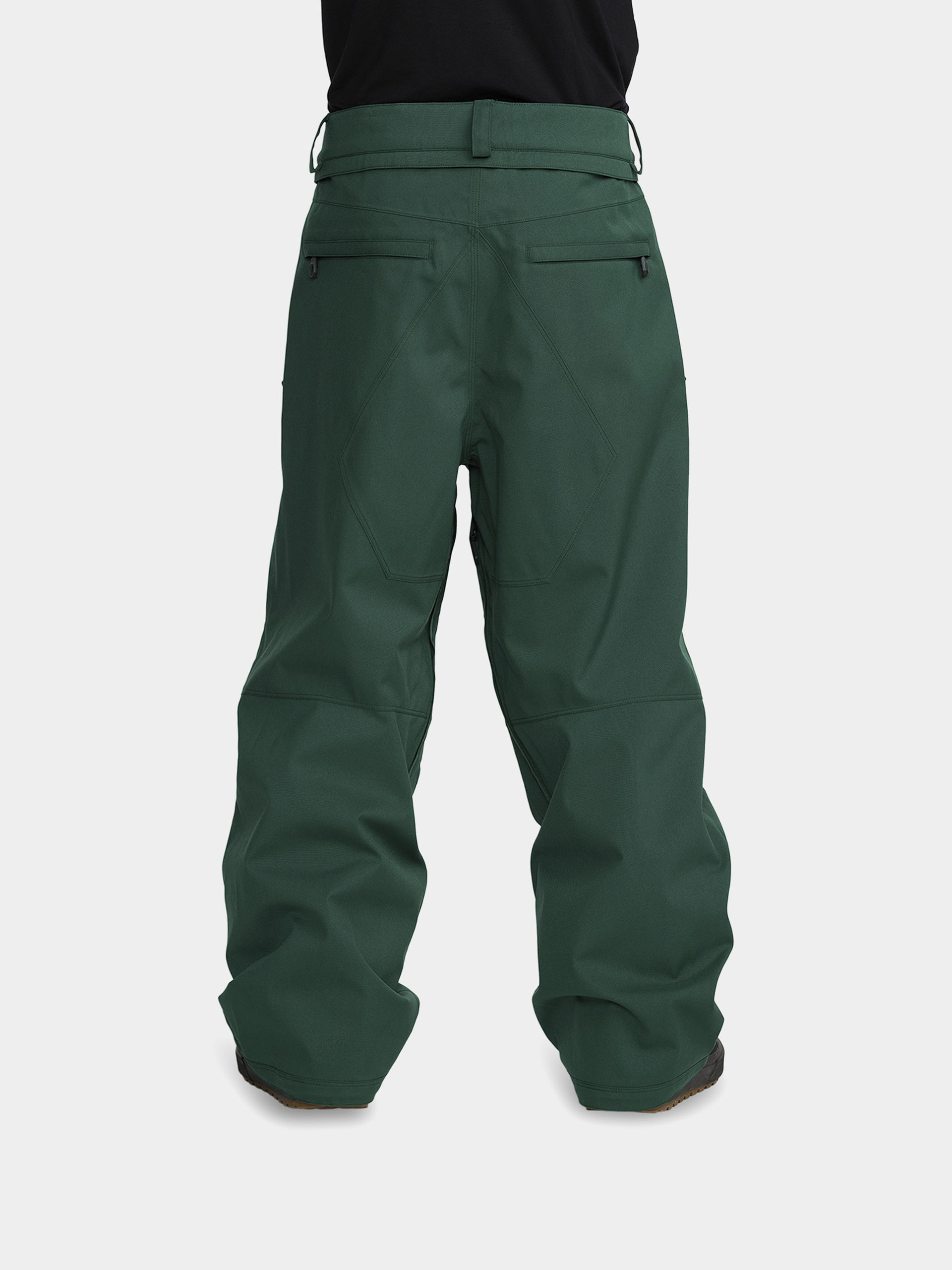 Pentru bărbați Pantaloni pentru snowboard Volcom Snow Billow (black green)