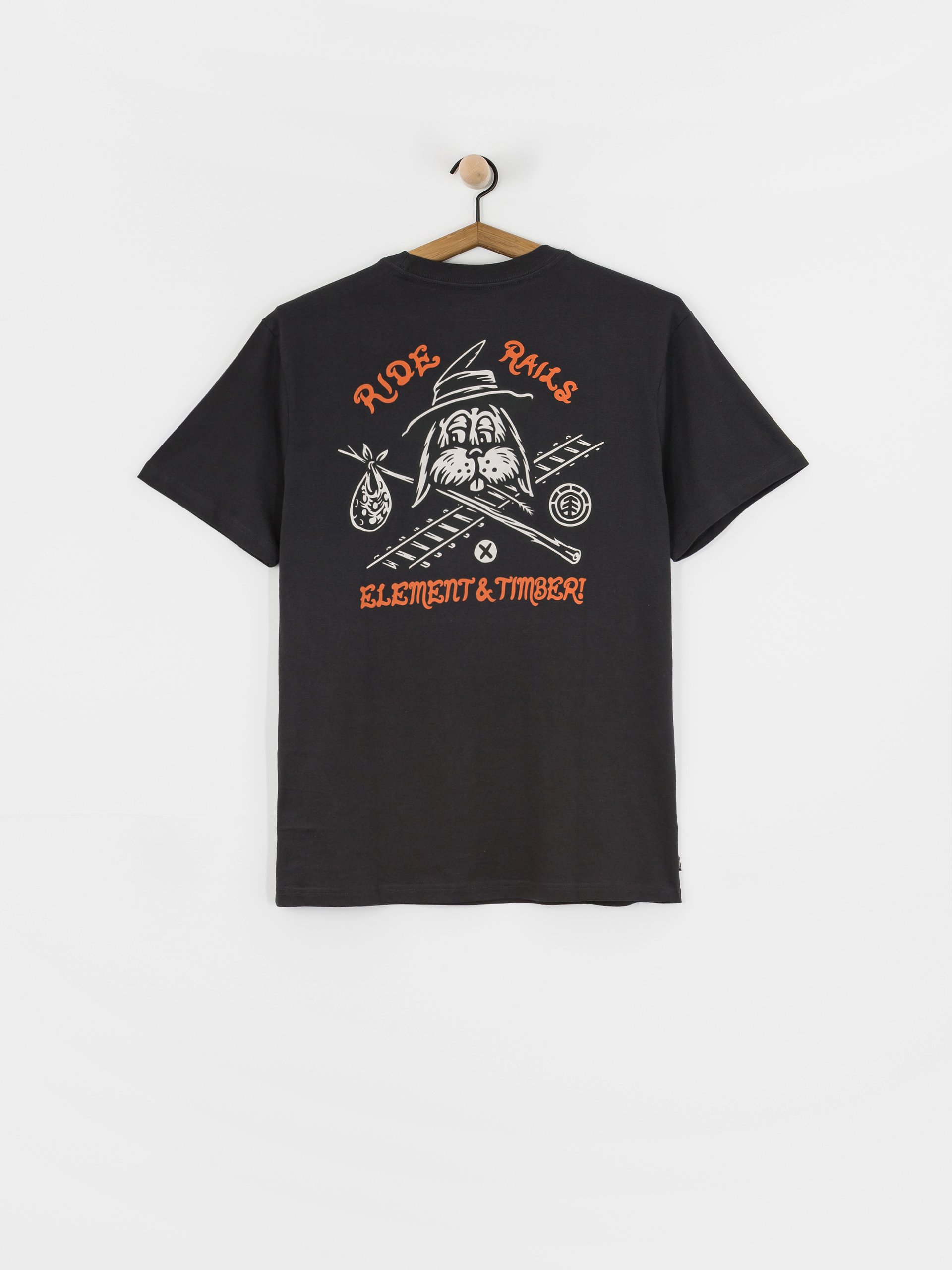 Tricou Element Timber Hobos (off black)
