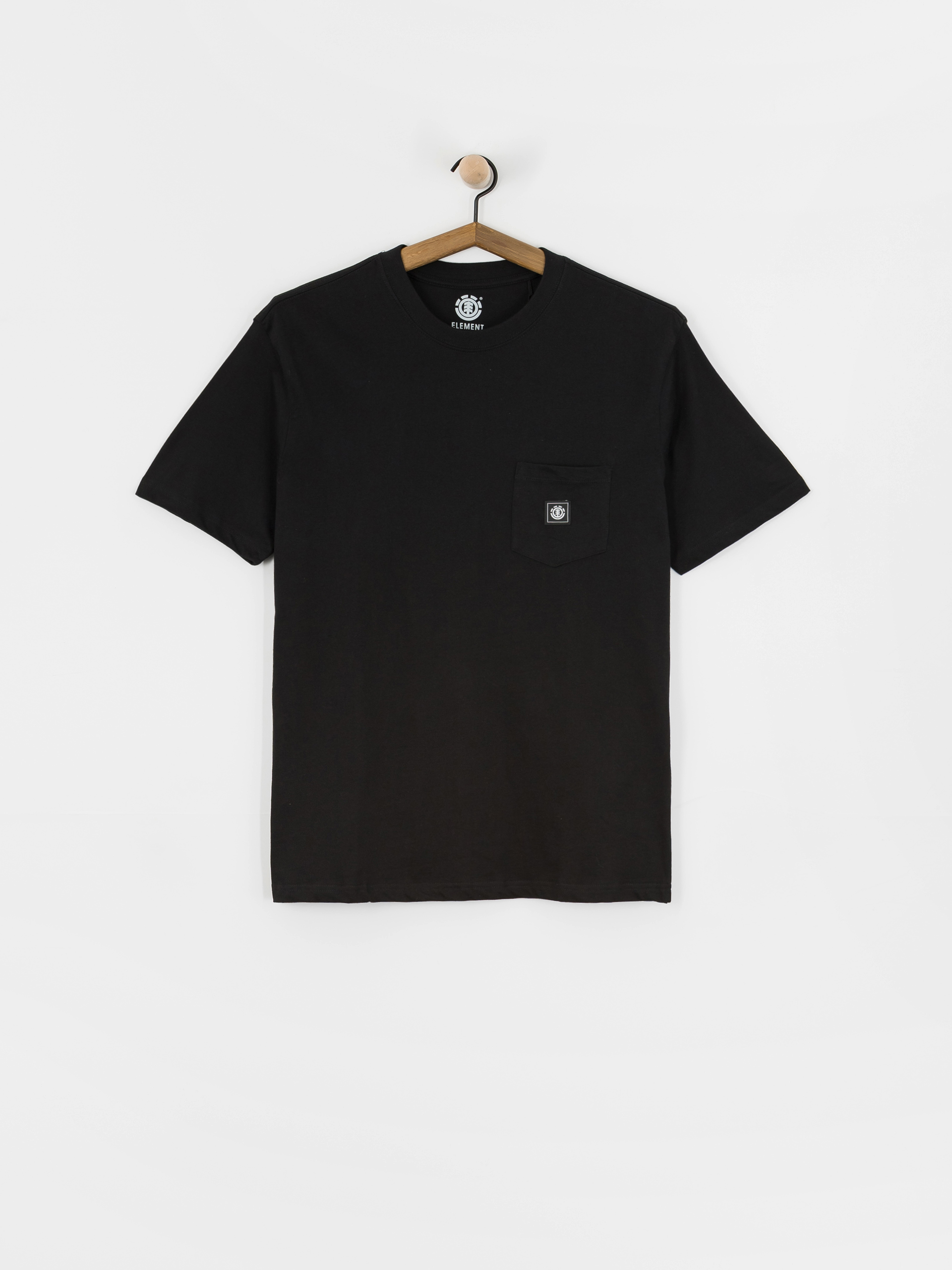 Tricou Element Icon Label Pocket (flint black)