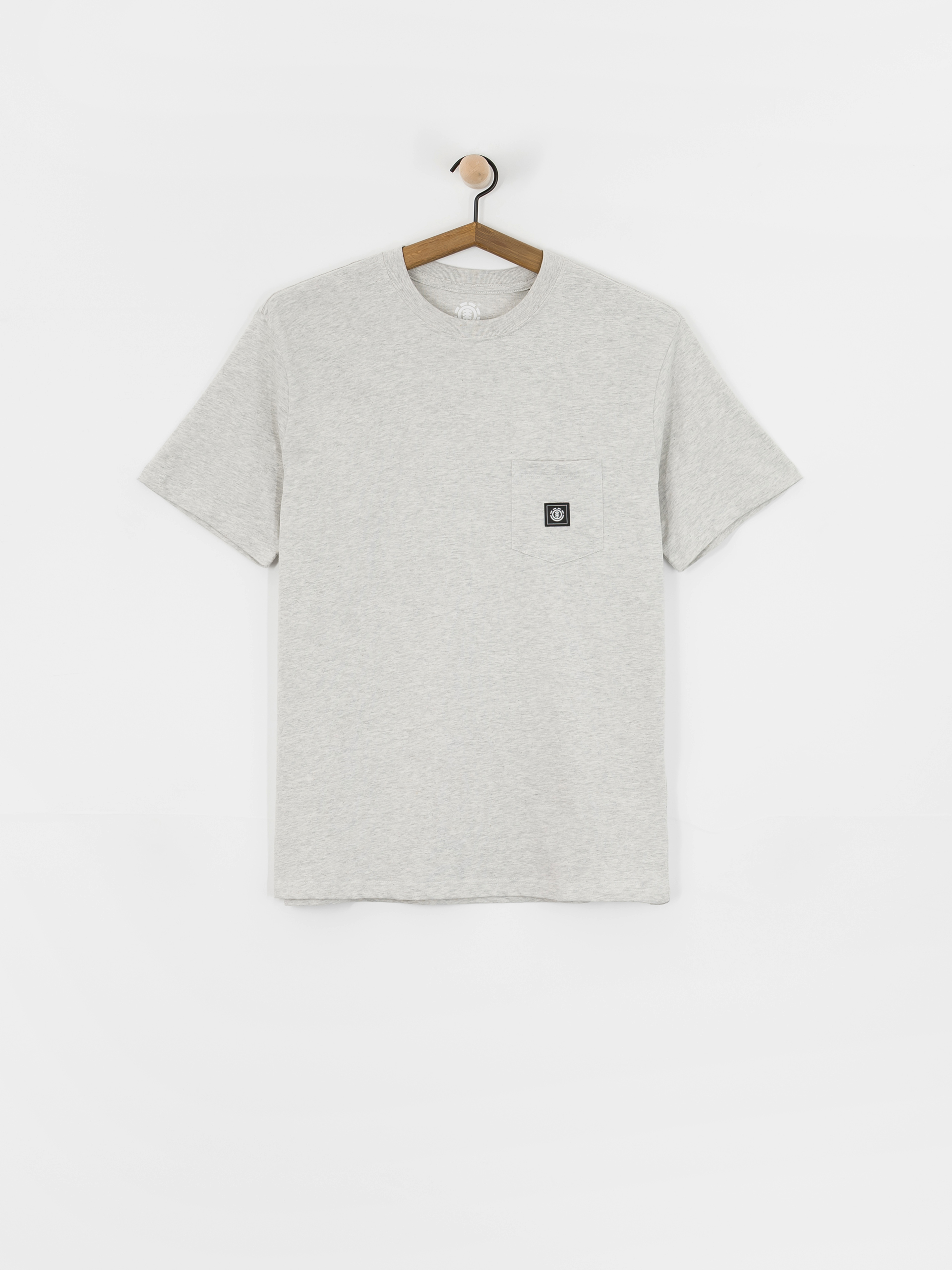 Tricou Element Icon Label Pocket (mid grey heather)