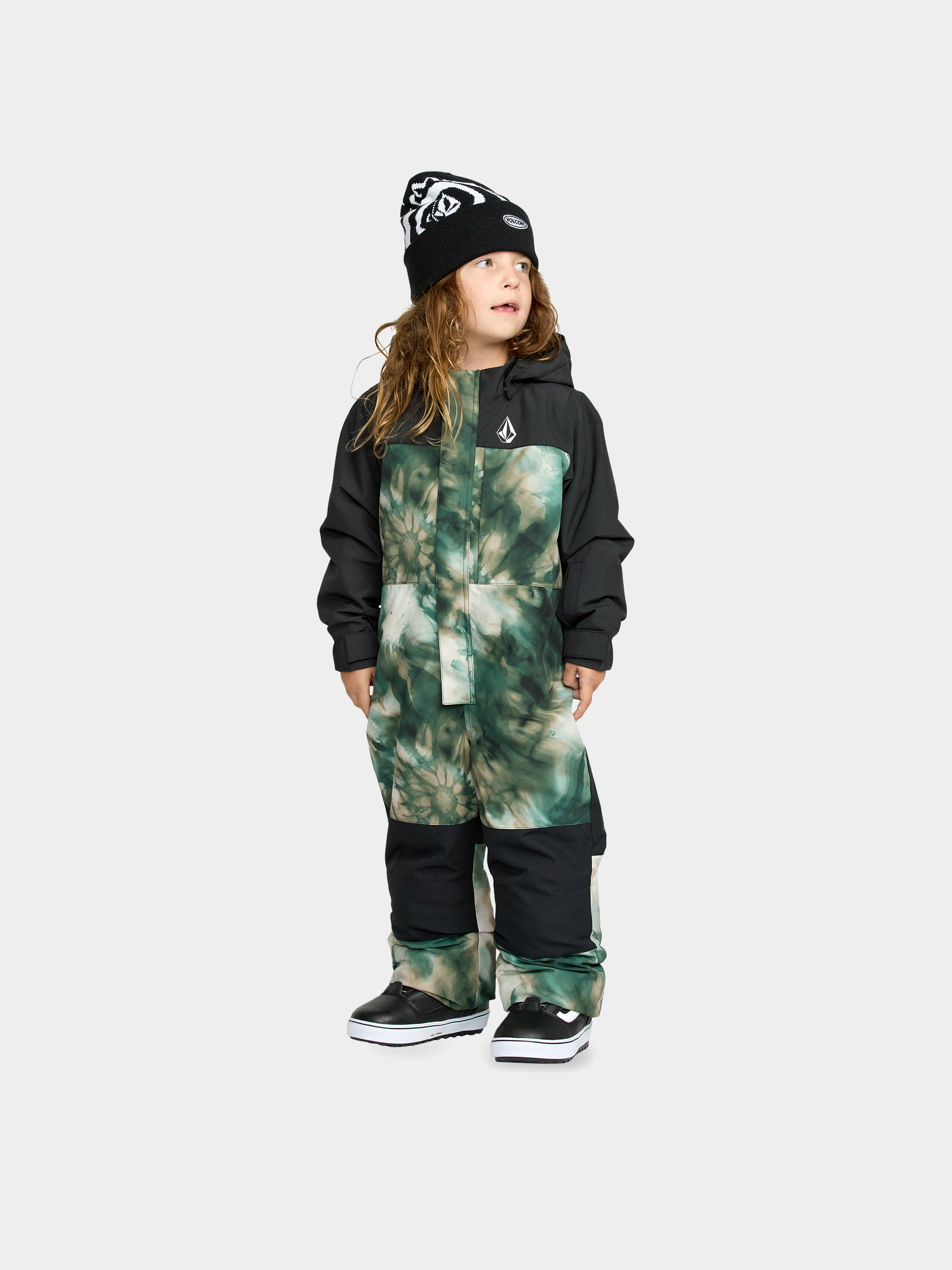 Geacă de snowboard Volcom Little Flurry One Piece JR (green)