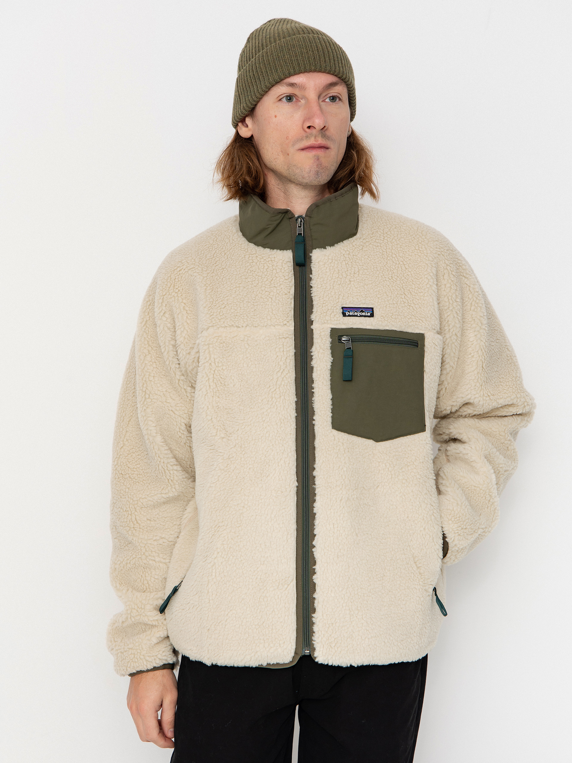 Geacă Patagonia Classic Retro X (dark natural w/basin green)