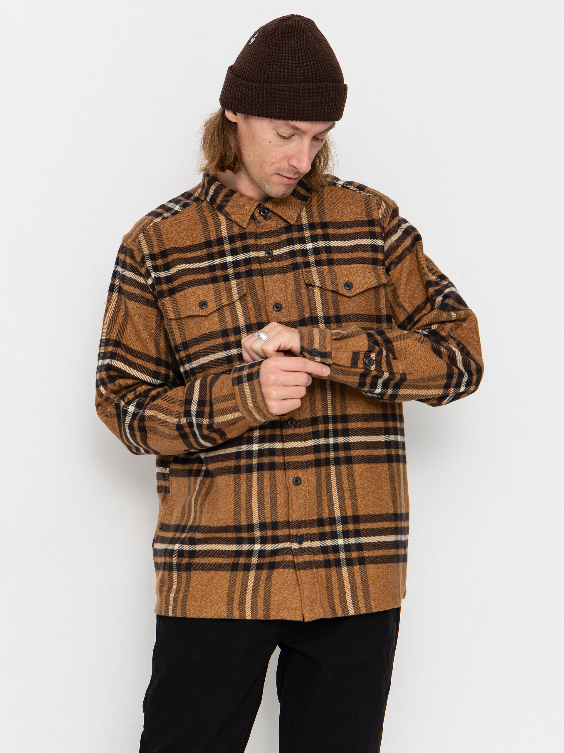 Cămașă Patagonia Fjord Flannel (catch deer brown)