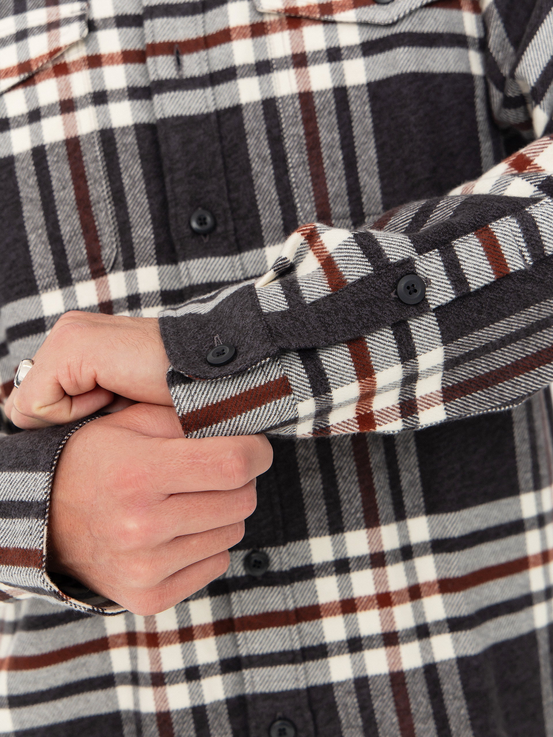 Cămașă Patagonia Fjord Flannel (catch ink black)