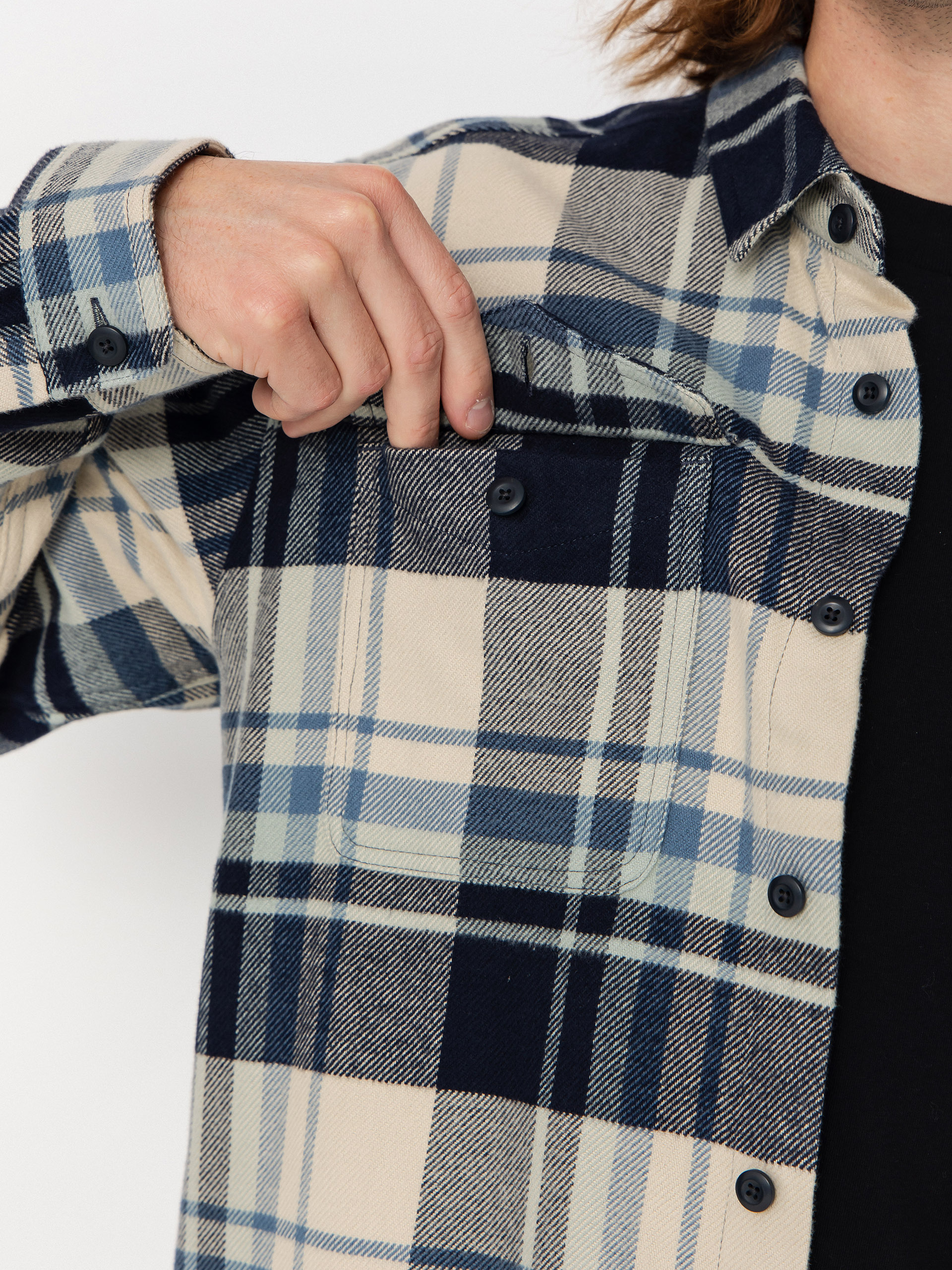 Cămașă Patagonia Fjord Flannel (hibernate sunken blue)