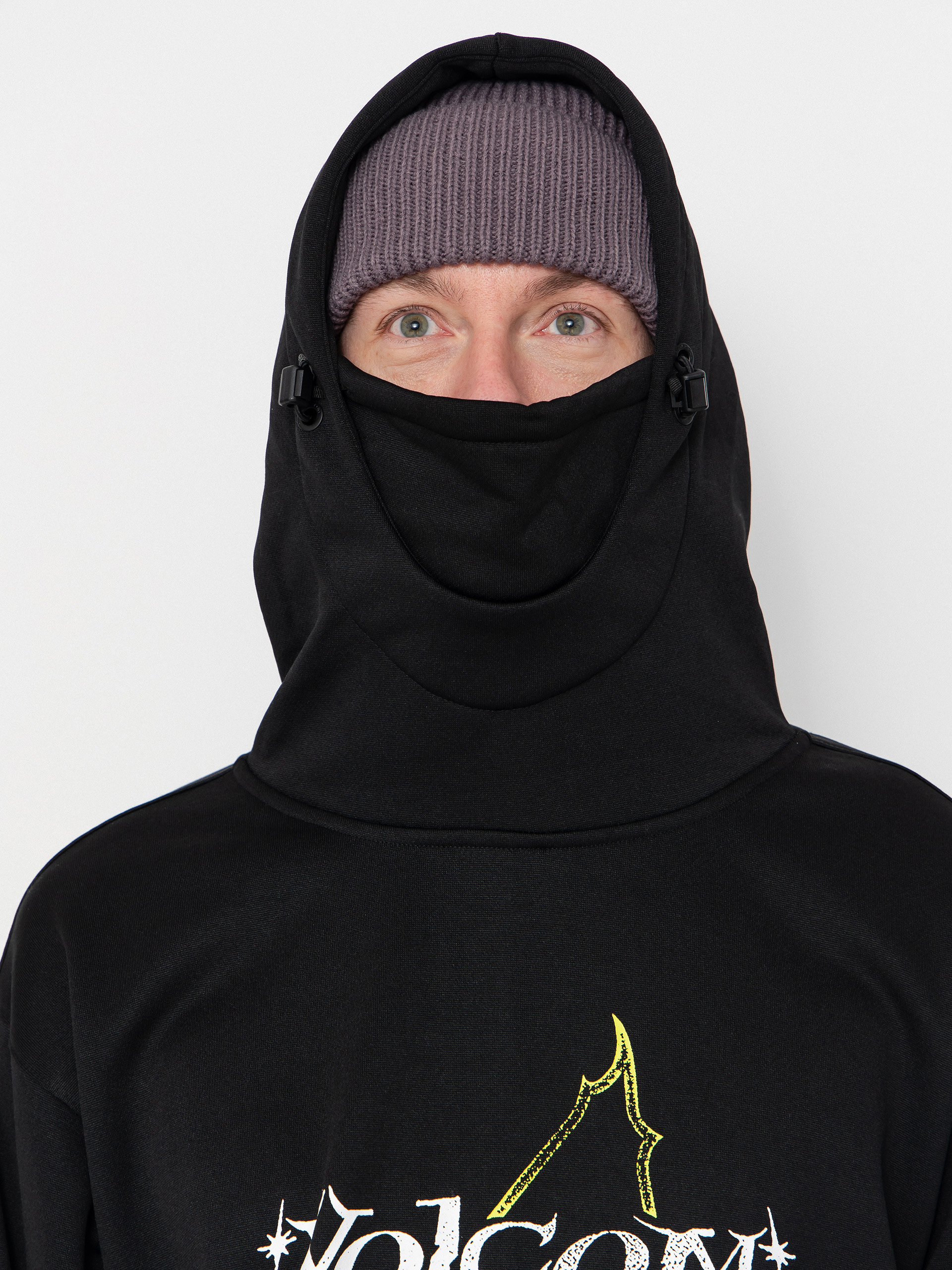 Hanorac cu glugă Volcom Hydro Riding HD (black)