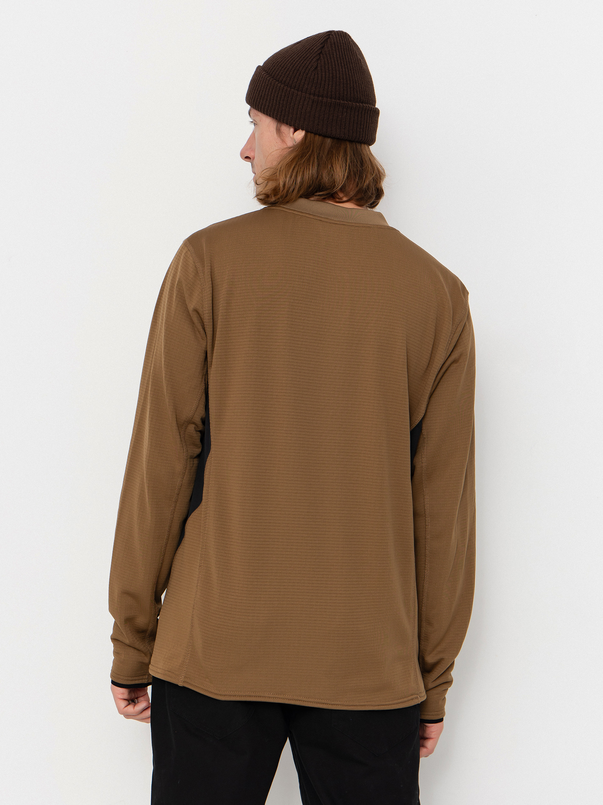 Pentru bărbați Hanorac termic Volcom Gridlock Crew Neck (bronze)