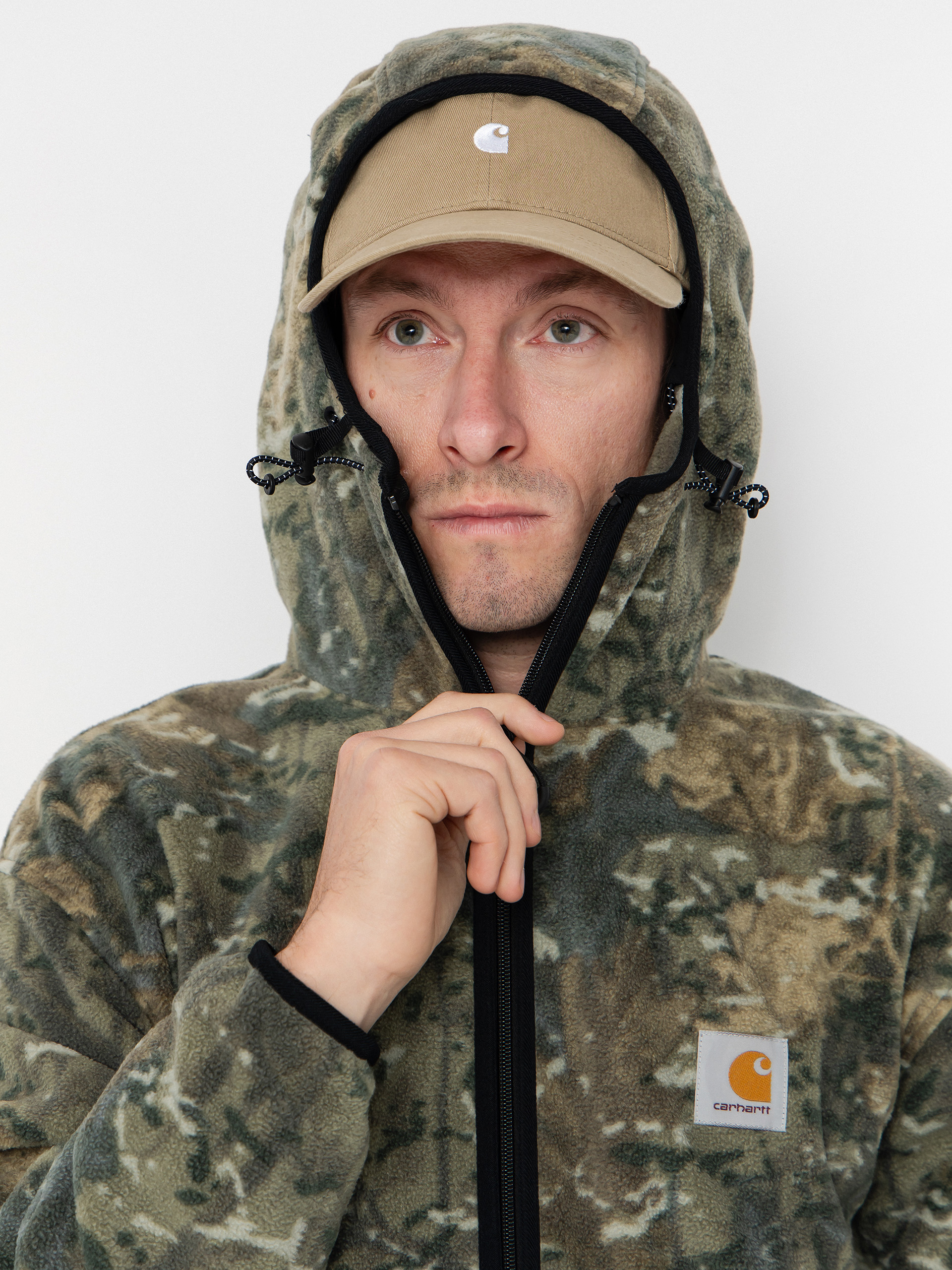 Pentru bărbați Hanorac din fleece Carhartt WIP Blevin (camo combi/green)