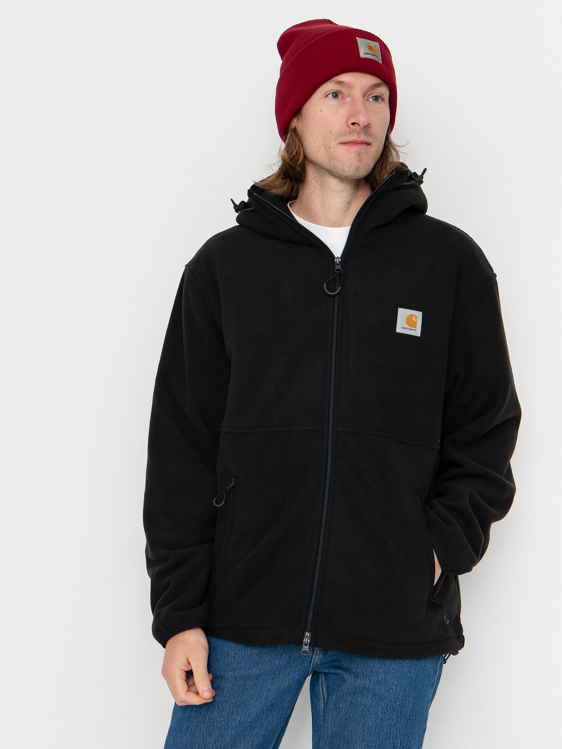 Hanorac din fleece Carhartt WIP Blevin (black)