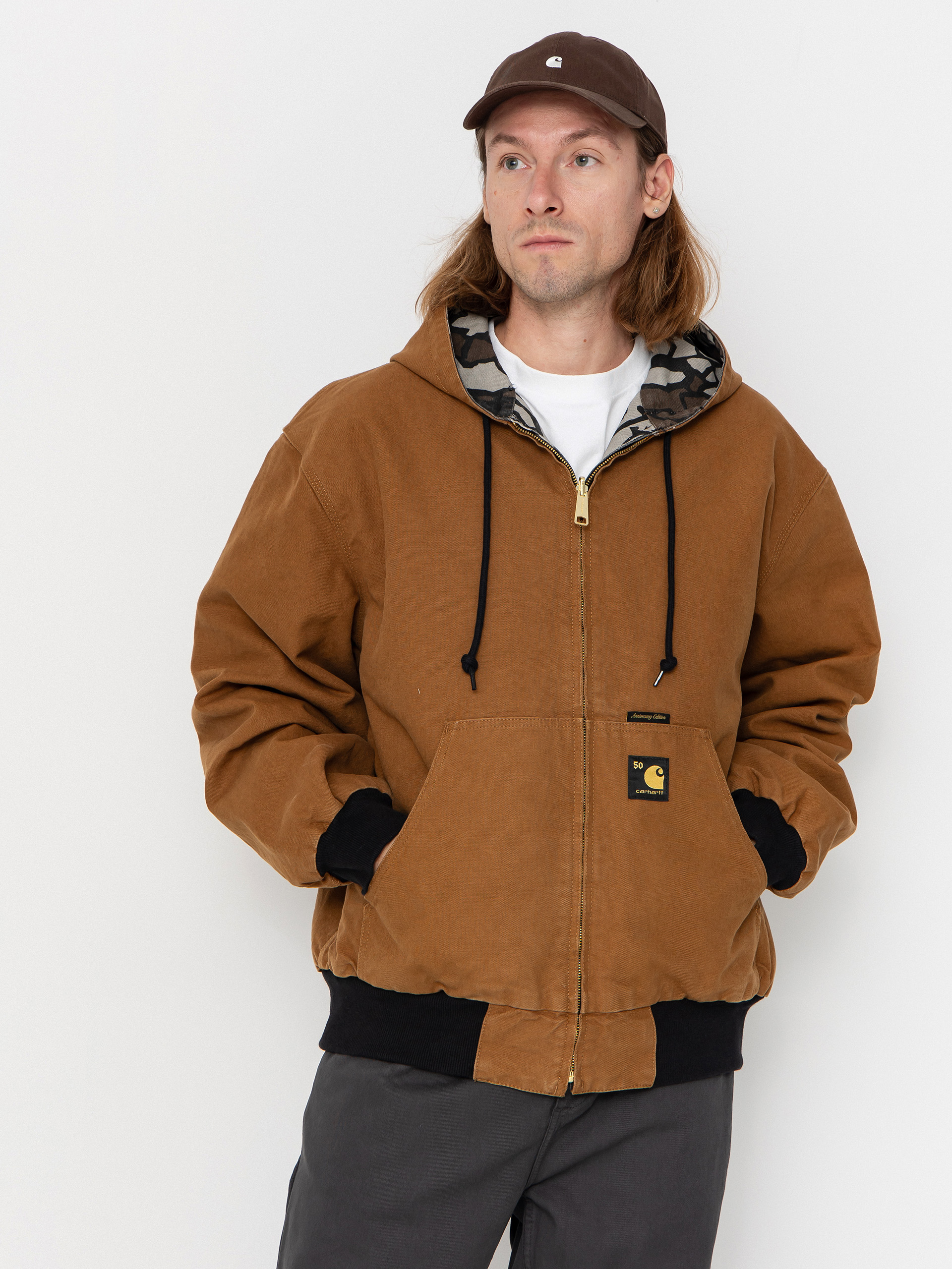 Geacă Carhartt WIP 50 Years Anniversary OG Active (hamilton brown/camo trebark/rinsed)