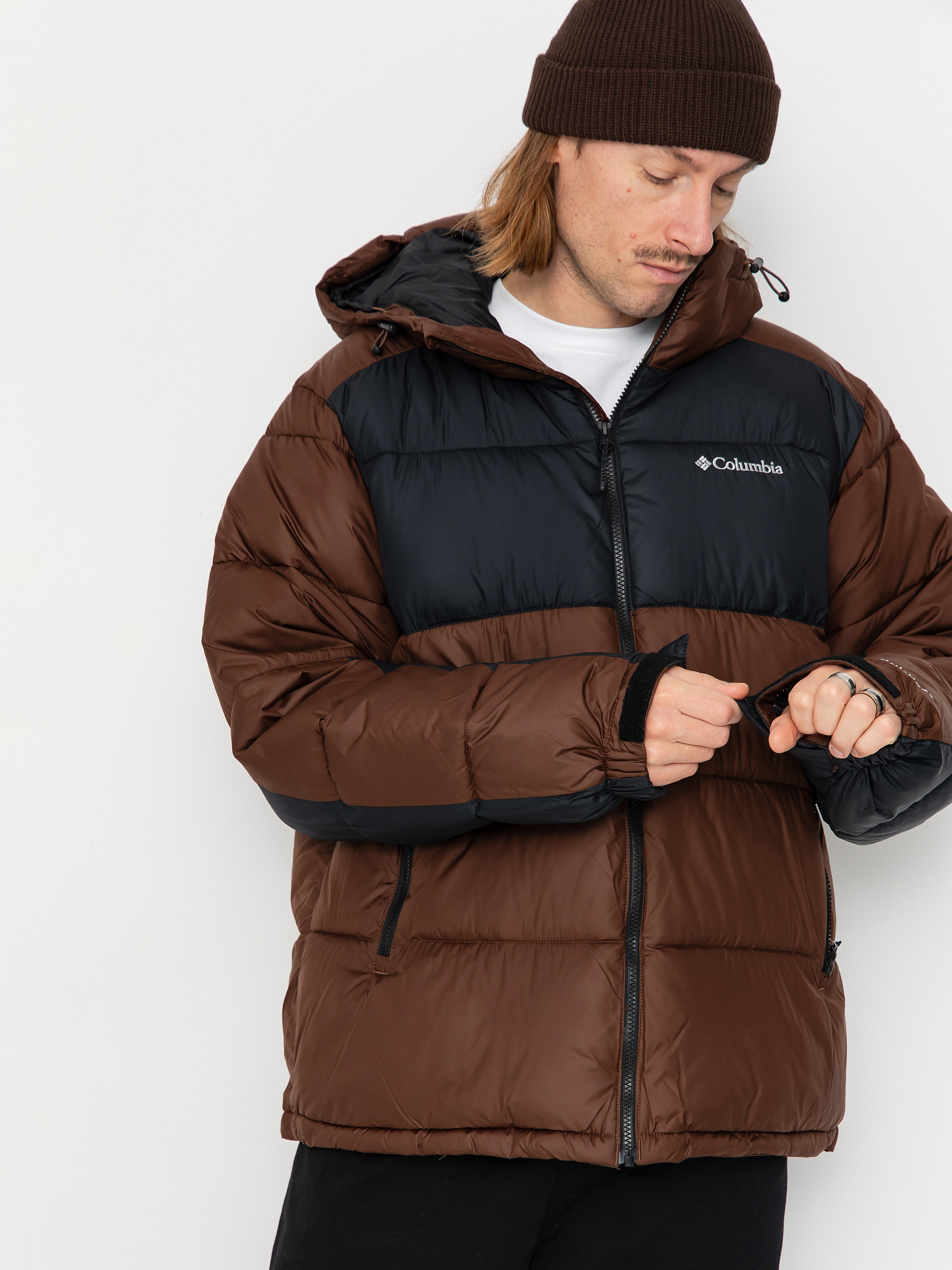 Geacă Columbia Pike Lake II Hooded - maro (tobacco/black)