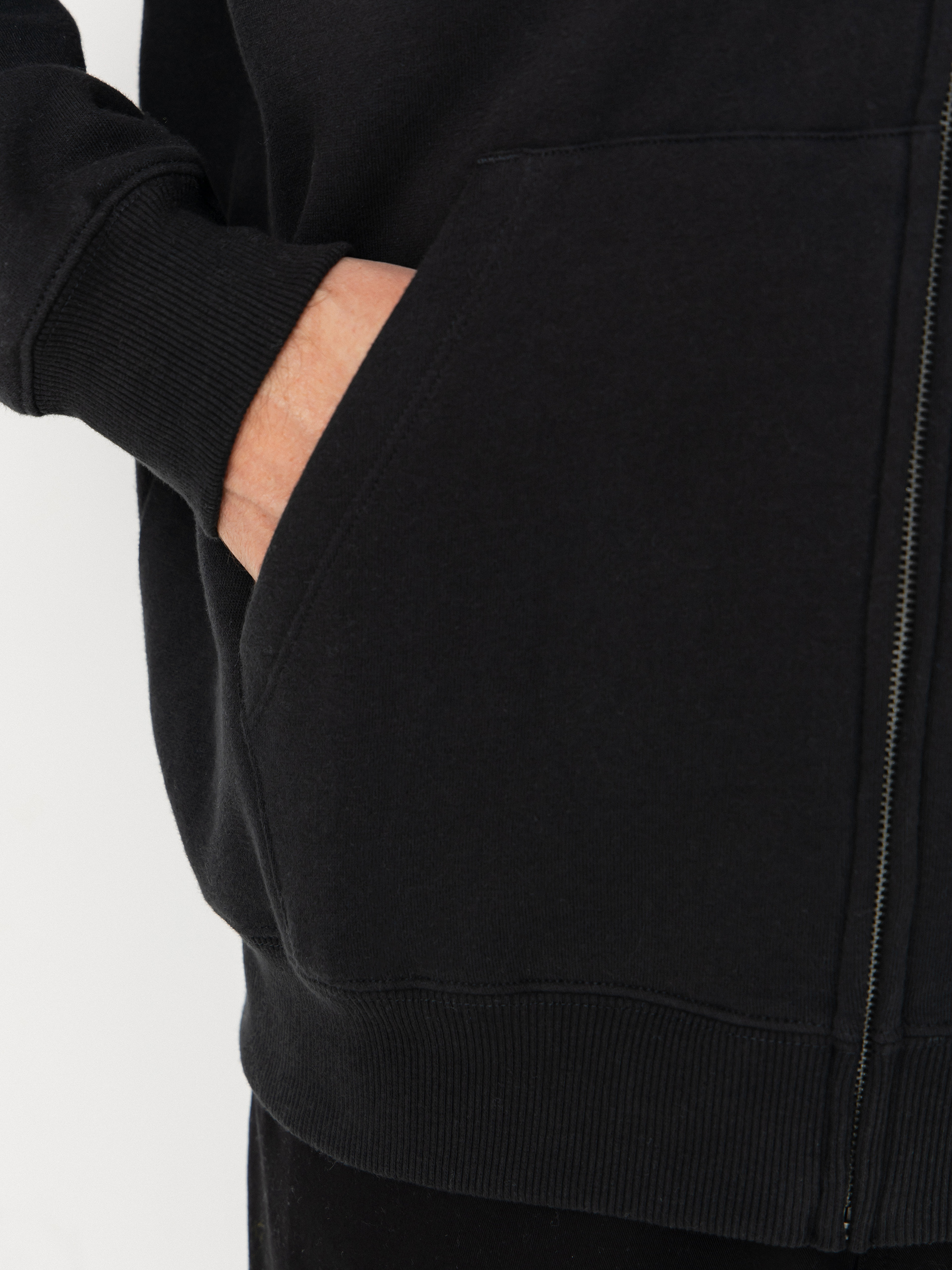 Hanorac cu glugă Volcom Stick Stoner ZHD (antique black)