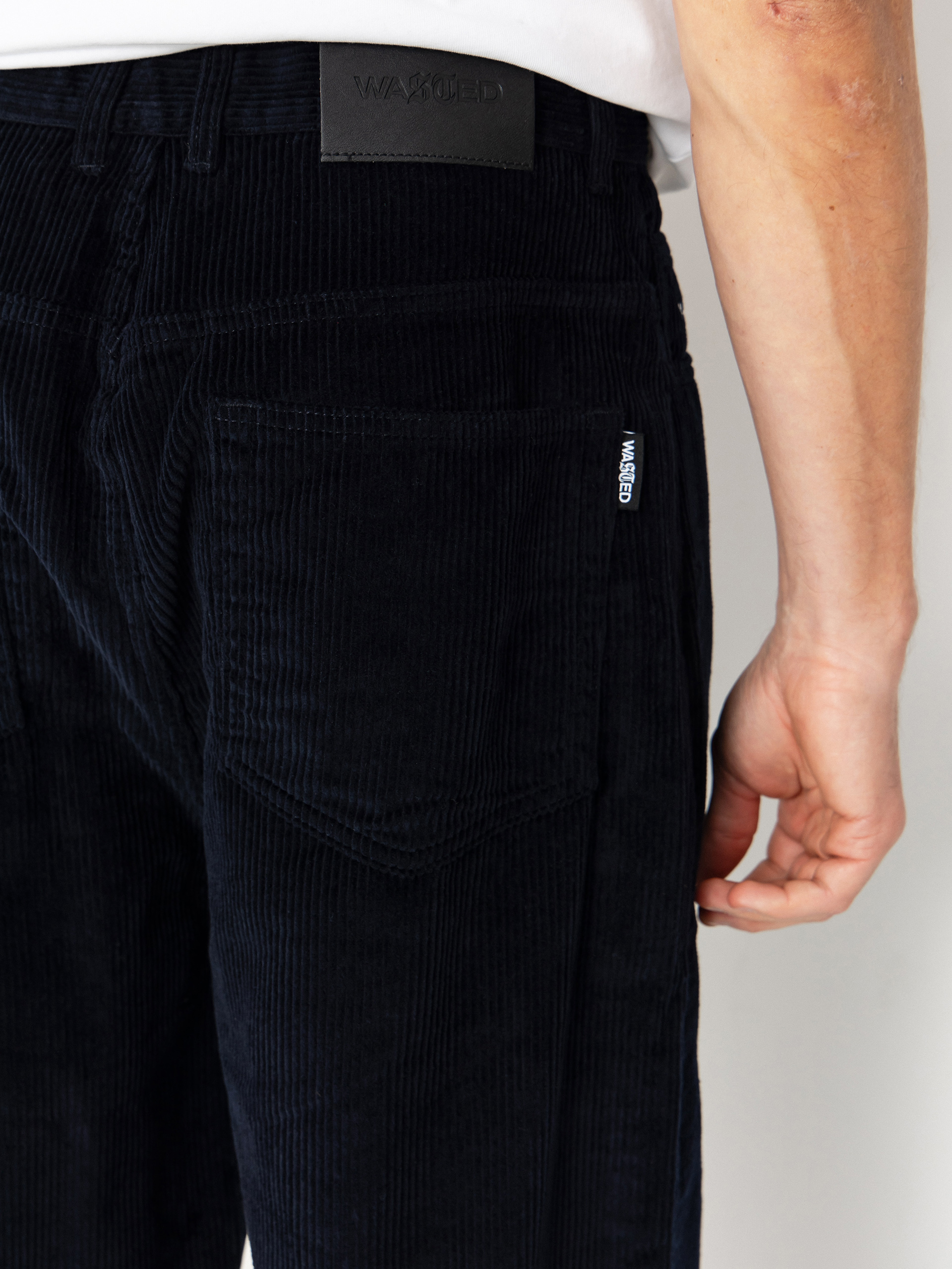 Pantaloni Wasted Paris Corduroy Casper (navy)