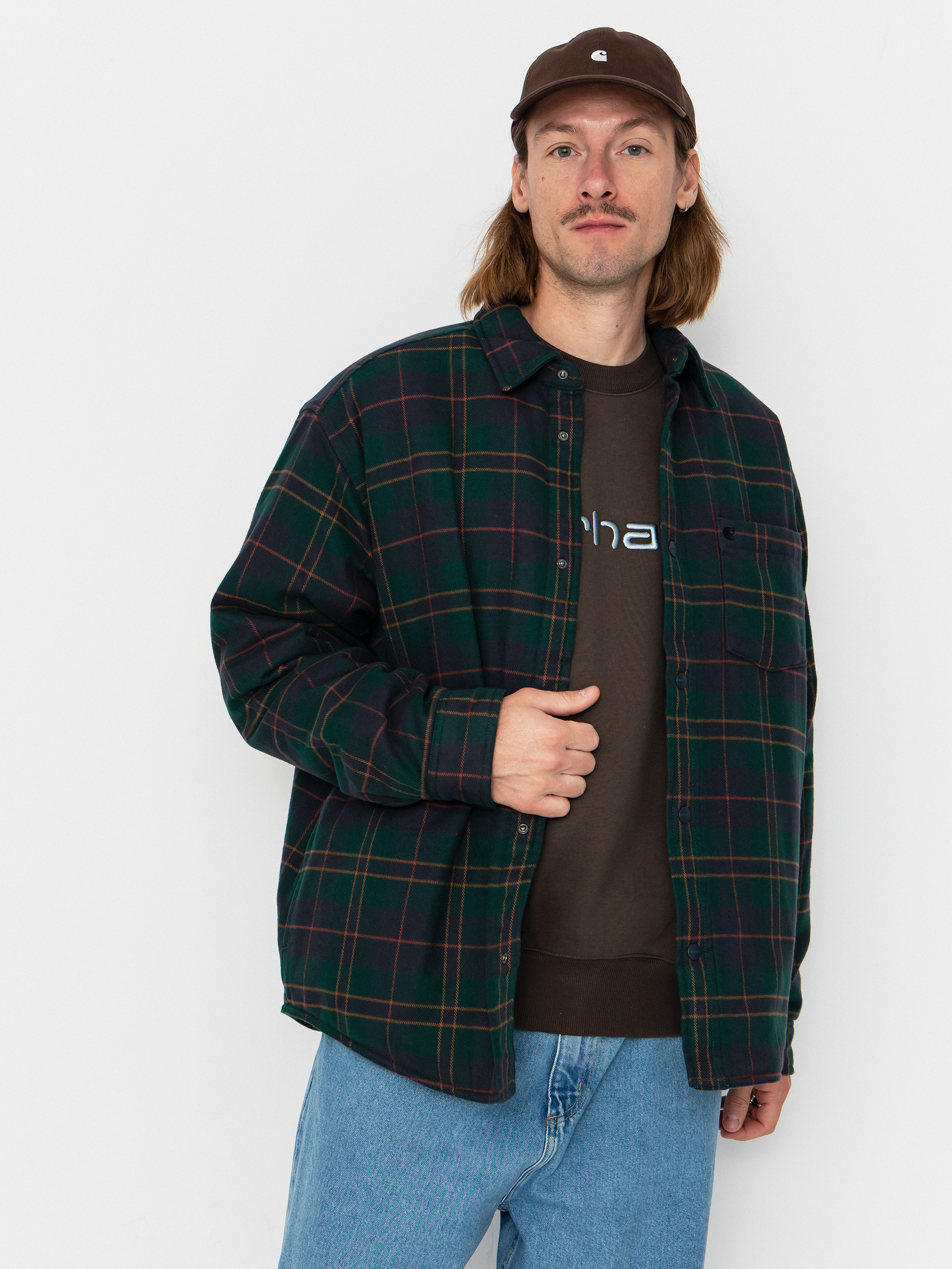 Geacu0103 Carhartt WIP Gargan (gargan check/dark fir)