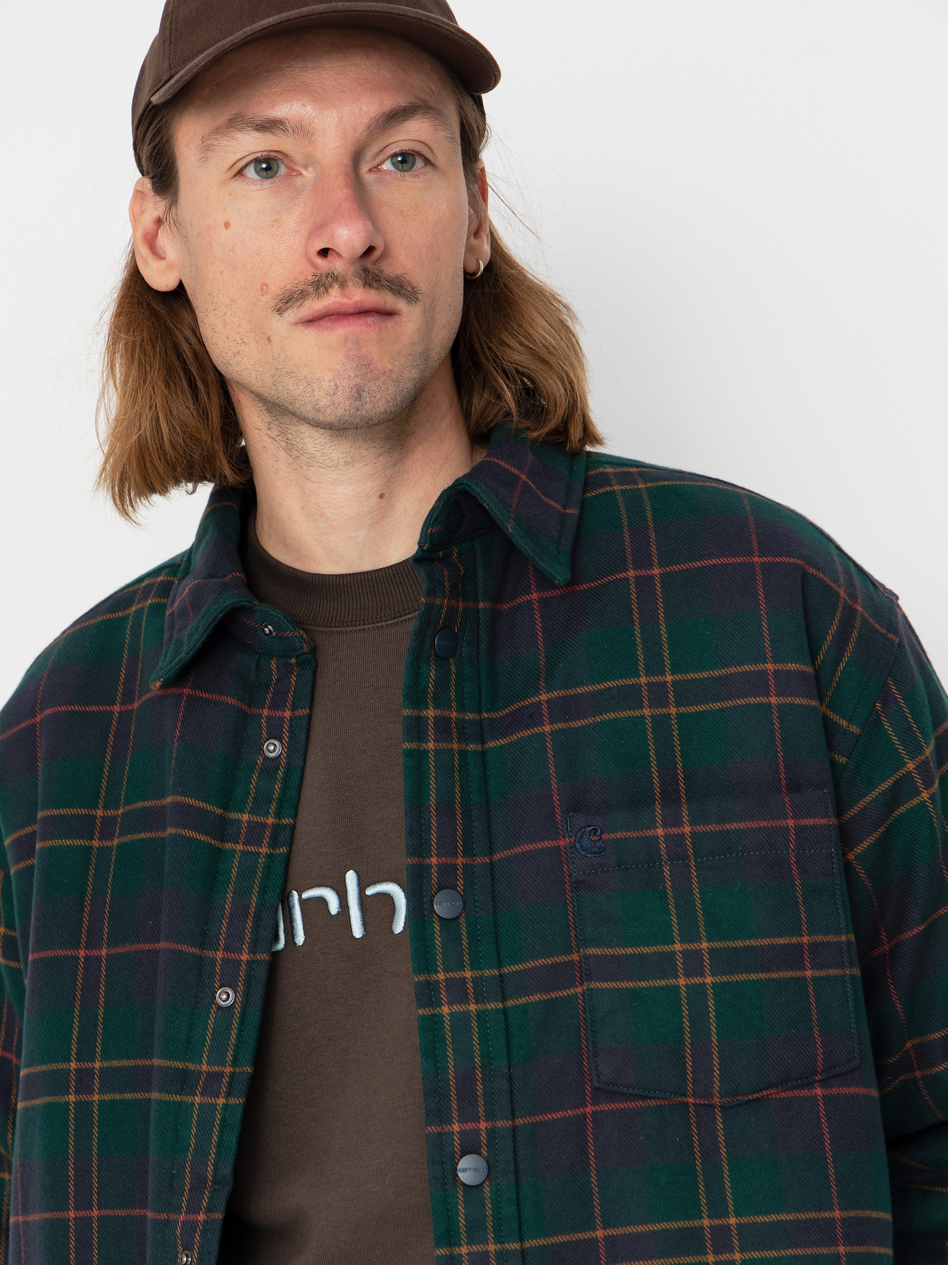 Geacă Carhartt WIP Gargan (gargan check/dark fir)