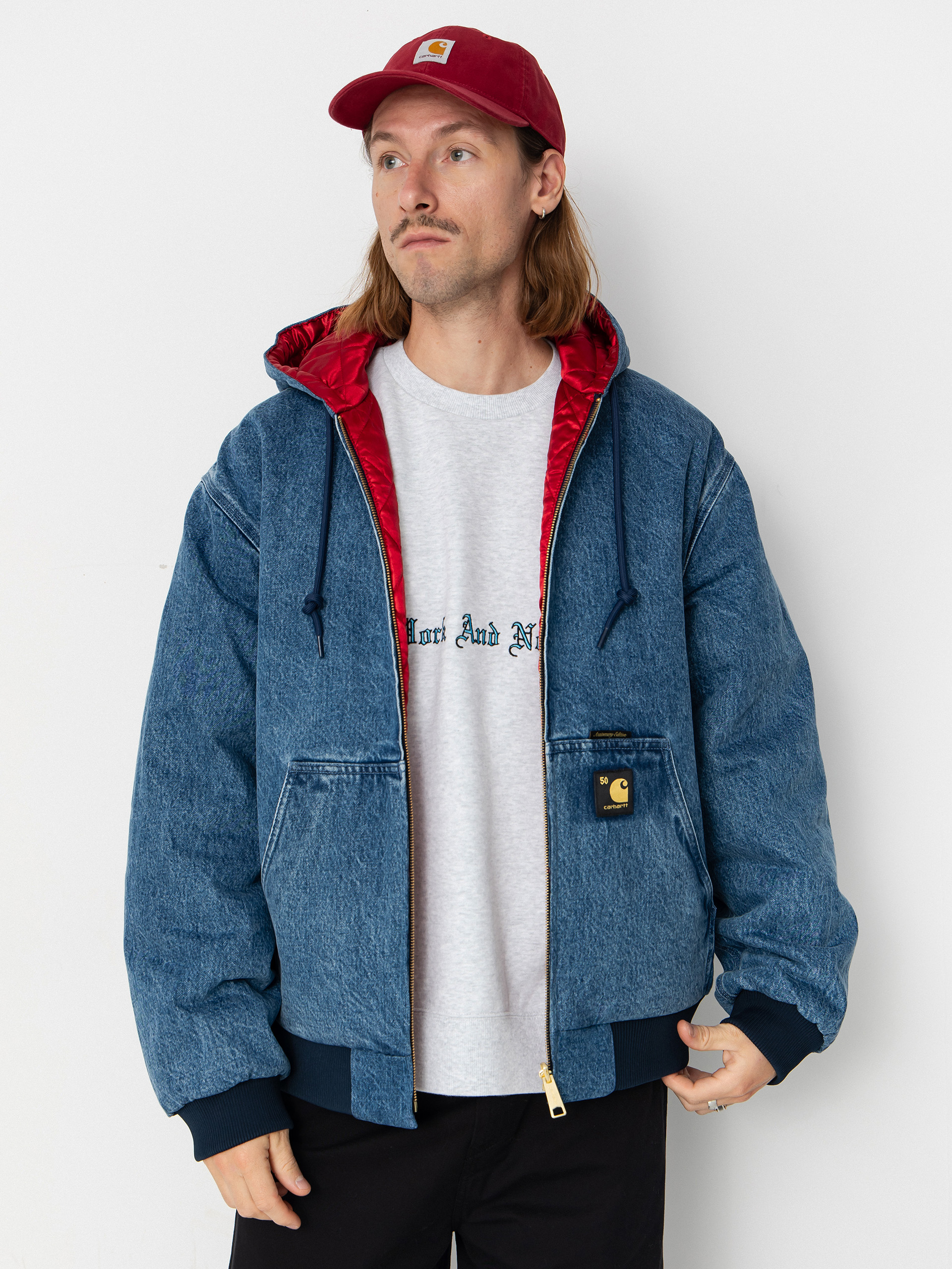 Geacă Carhartt WIP 50 Years Anniversary OG Active (blue/usa red/stone bleached)