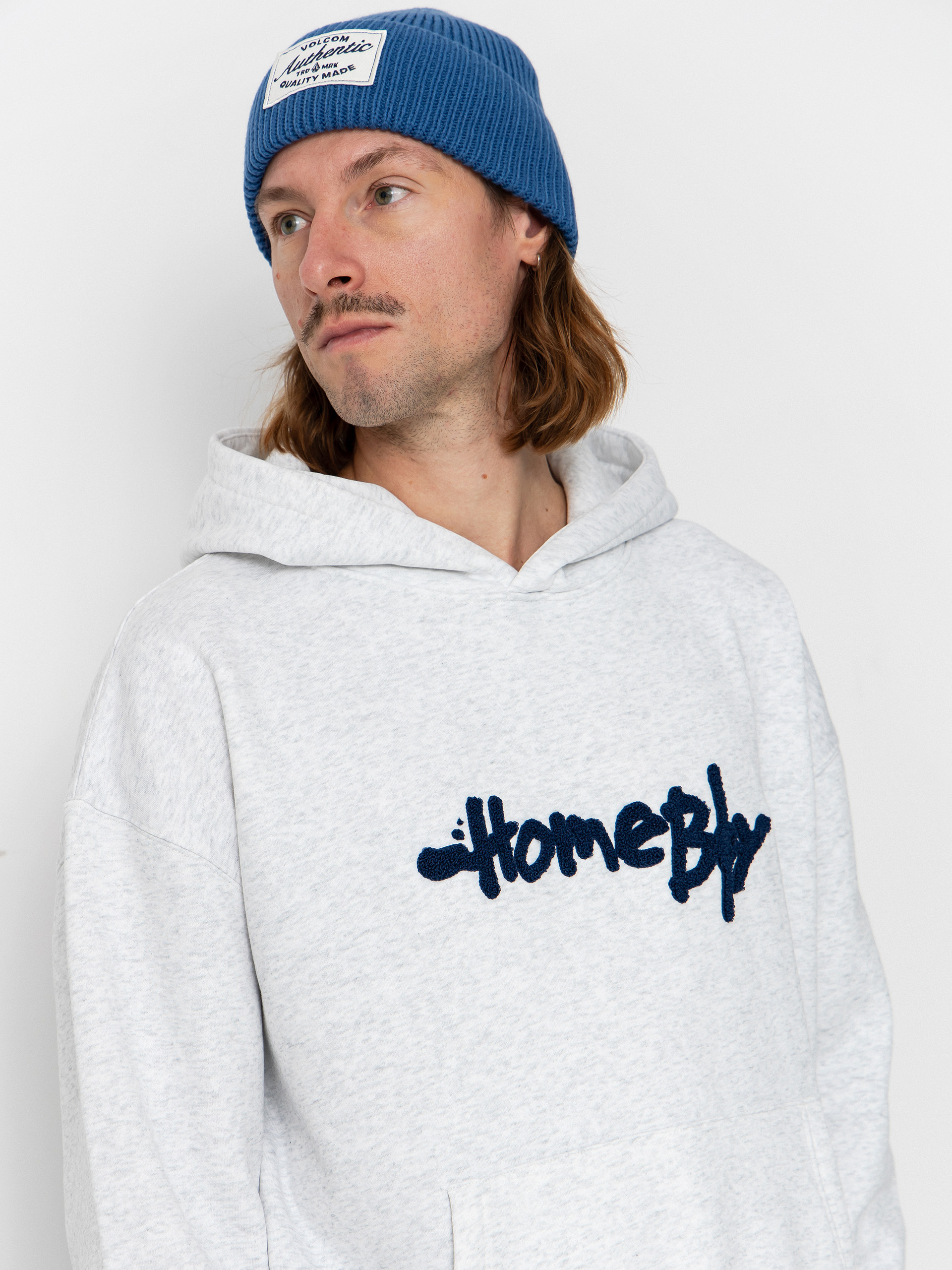 Hanorac cu glugă Homeboy Pencil Chenille HD (grey heather)