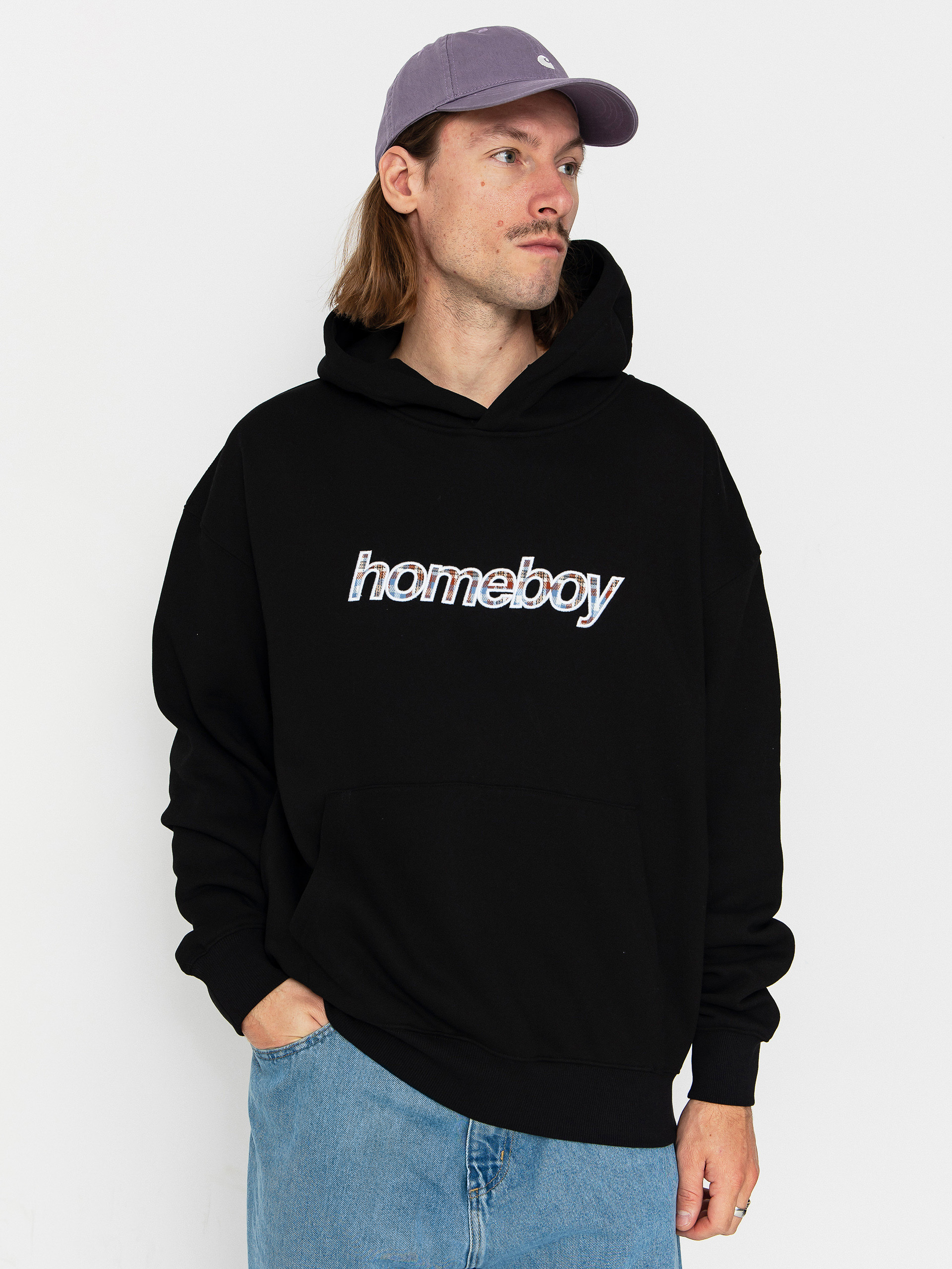 Hanorac cu glugă Homeboy Plaid Helvetica HD