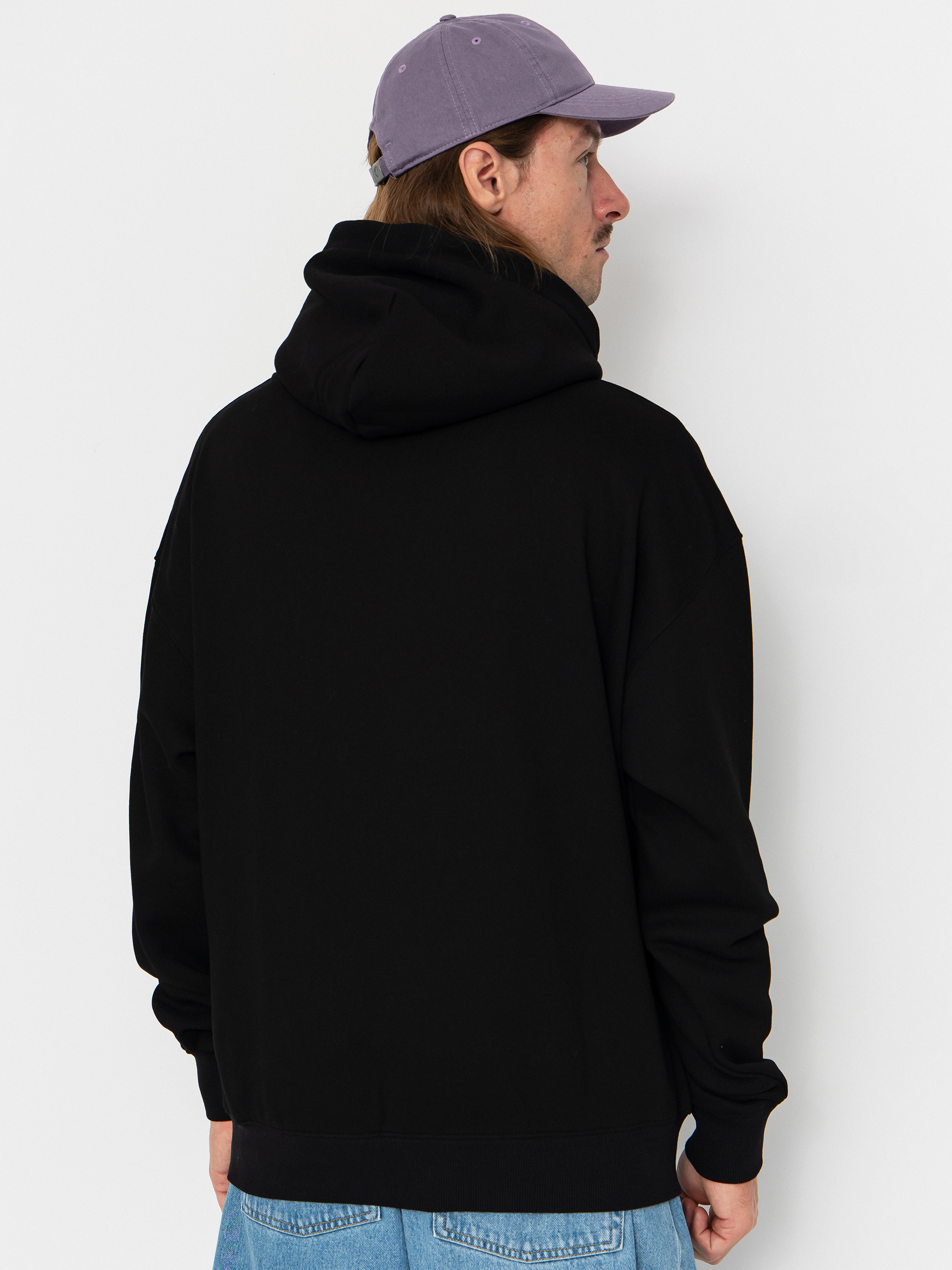 Hanorac cu glugă Homeboy Plaid Helvetica HD (black)