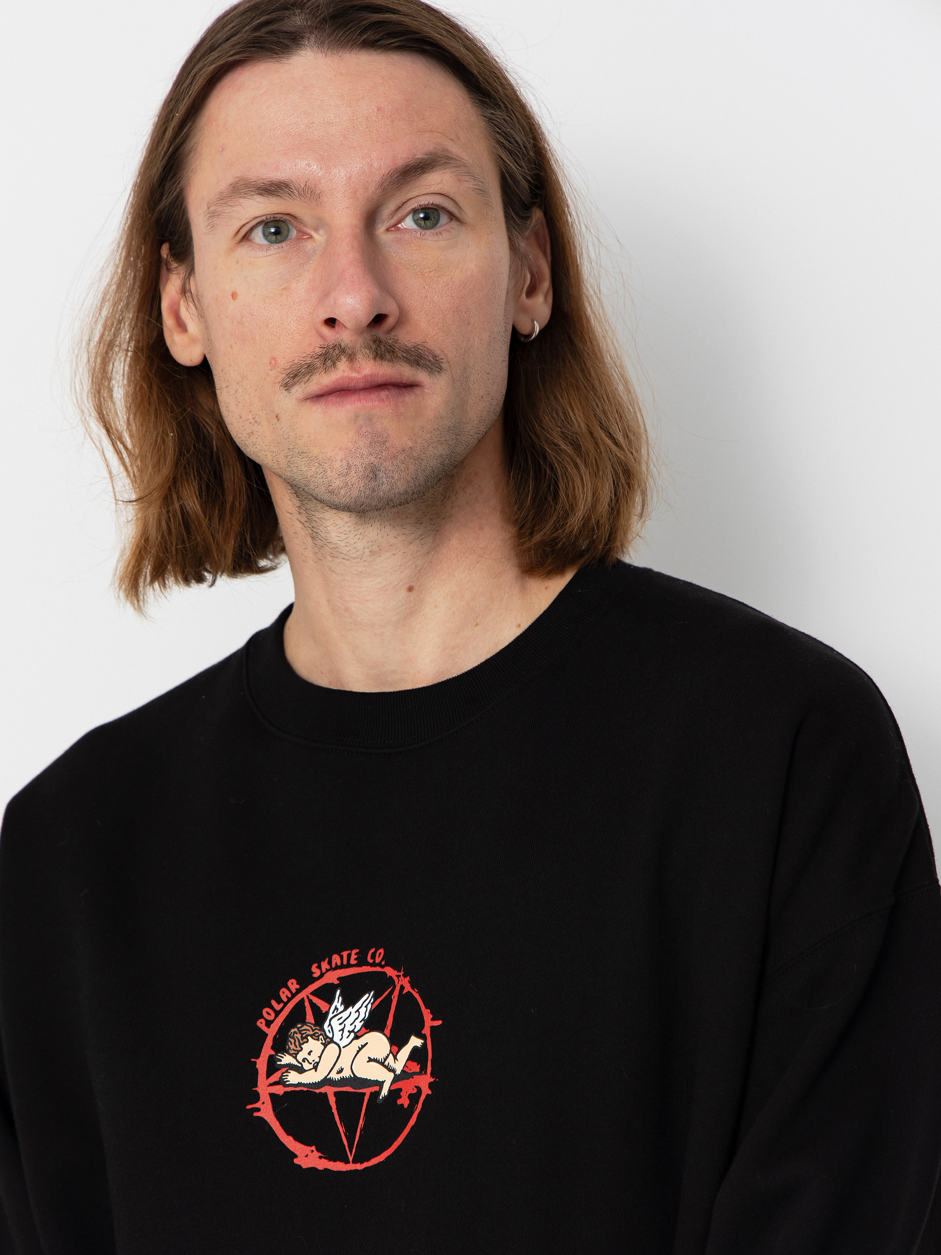 Hanorac Polar Skate Dave Crewneck Sacrifice (black)