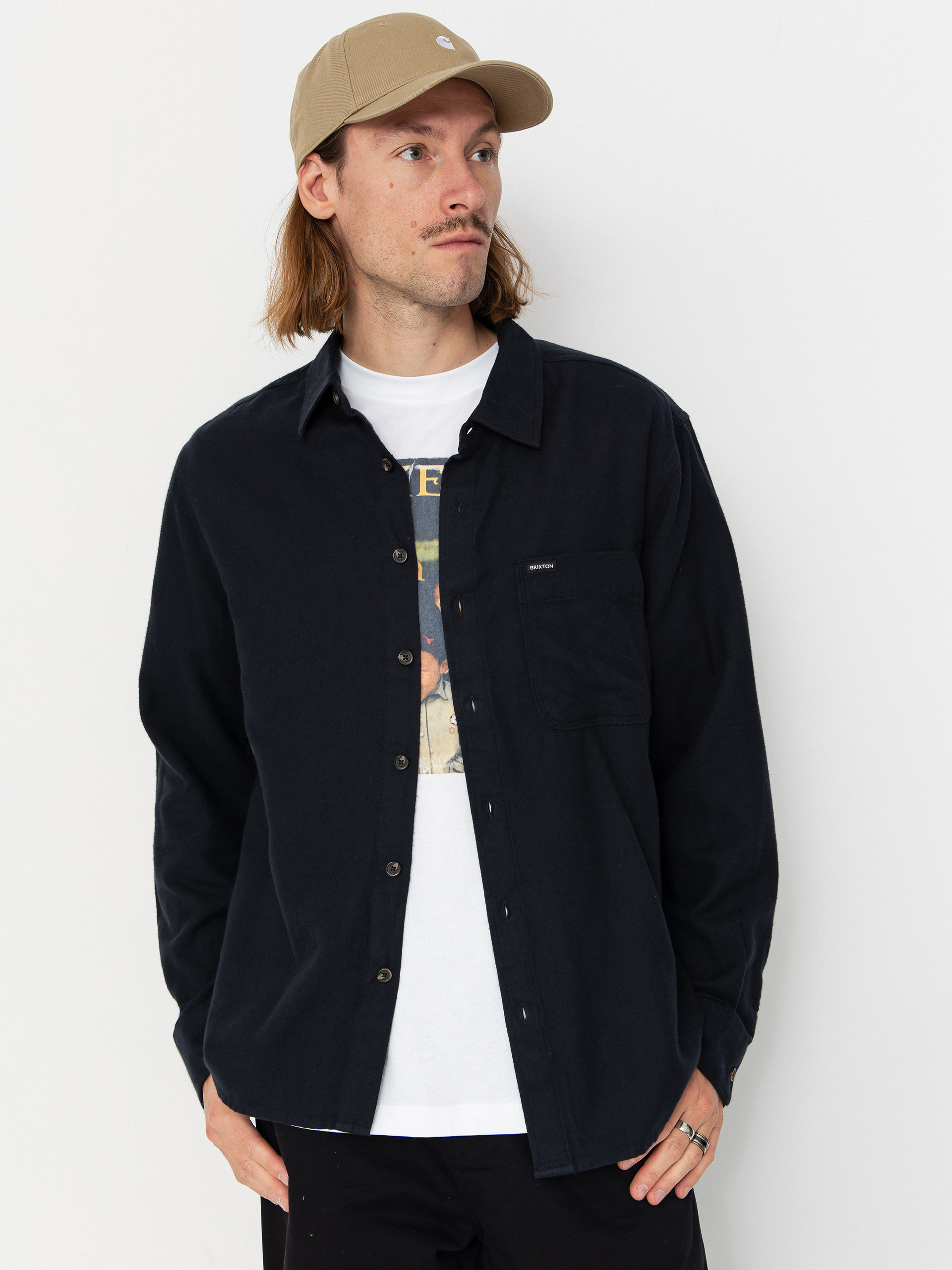Cămașă Brixton Hasting Lw Flannel (black)